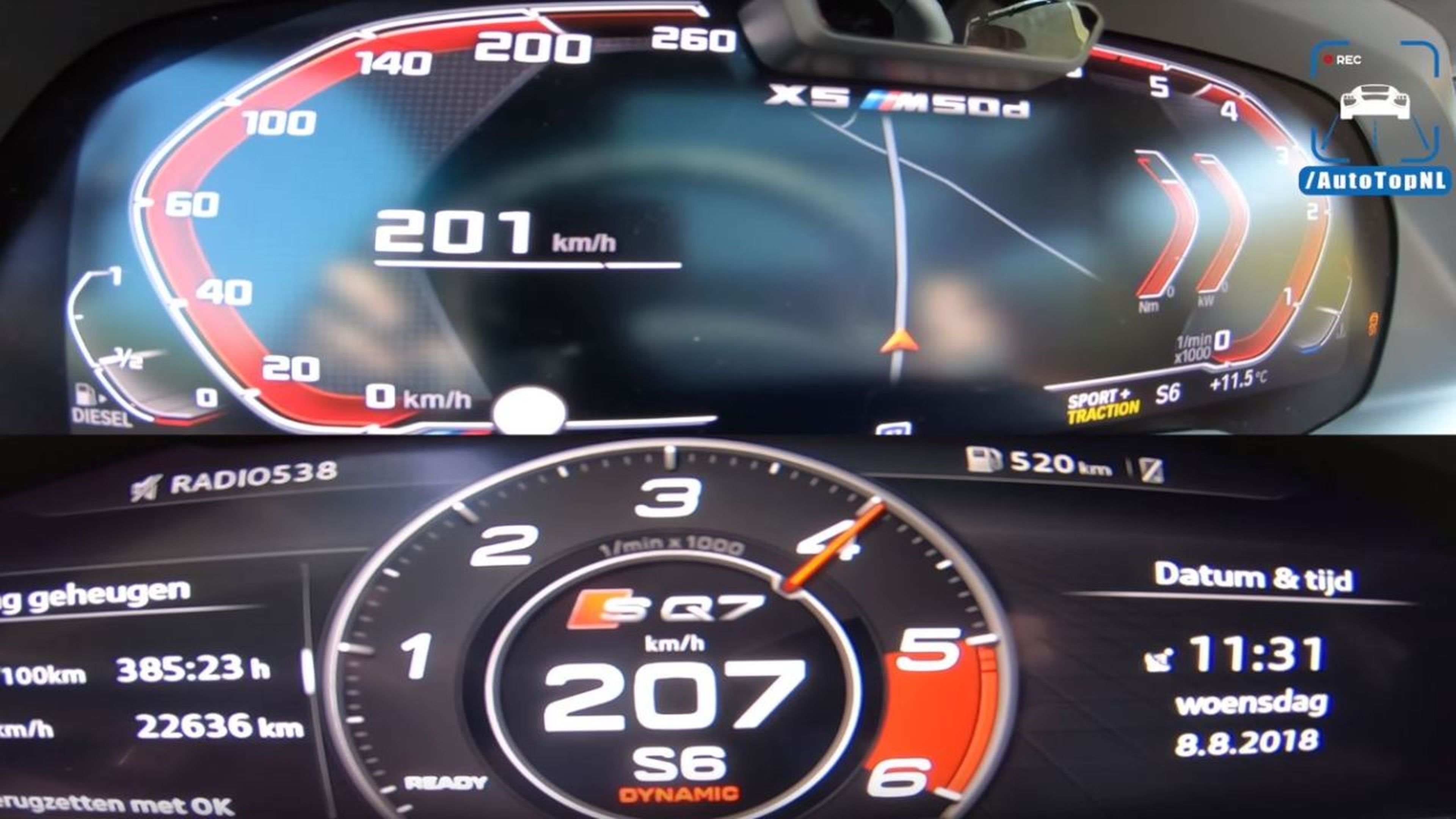 Audi SQ7 vs BMW X5 M50d