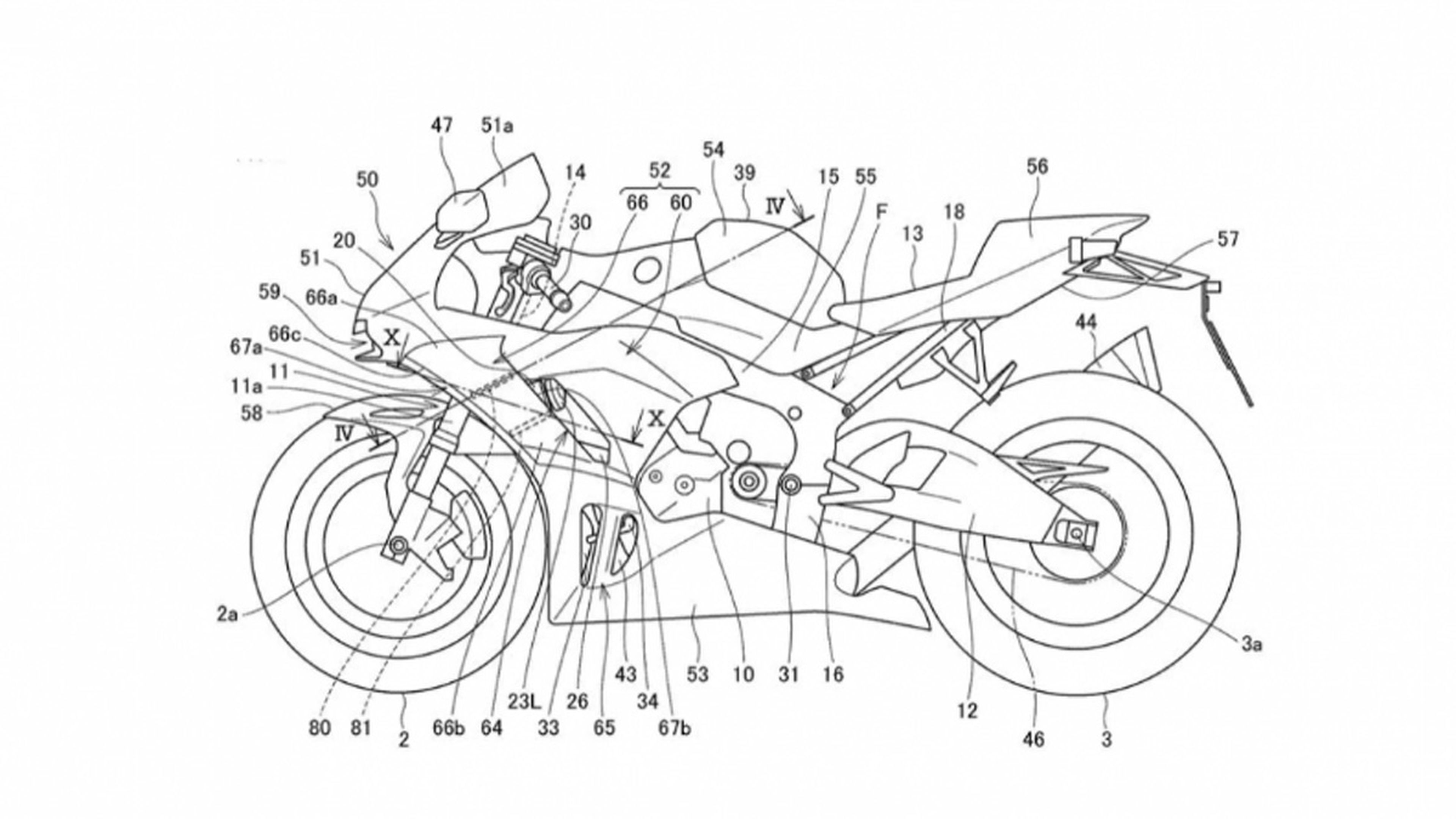 Patente Honda CBR1000 Fireblade