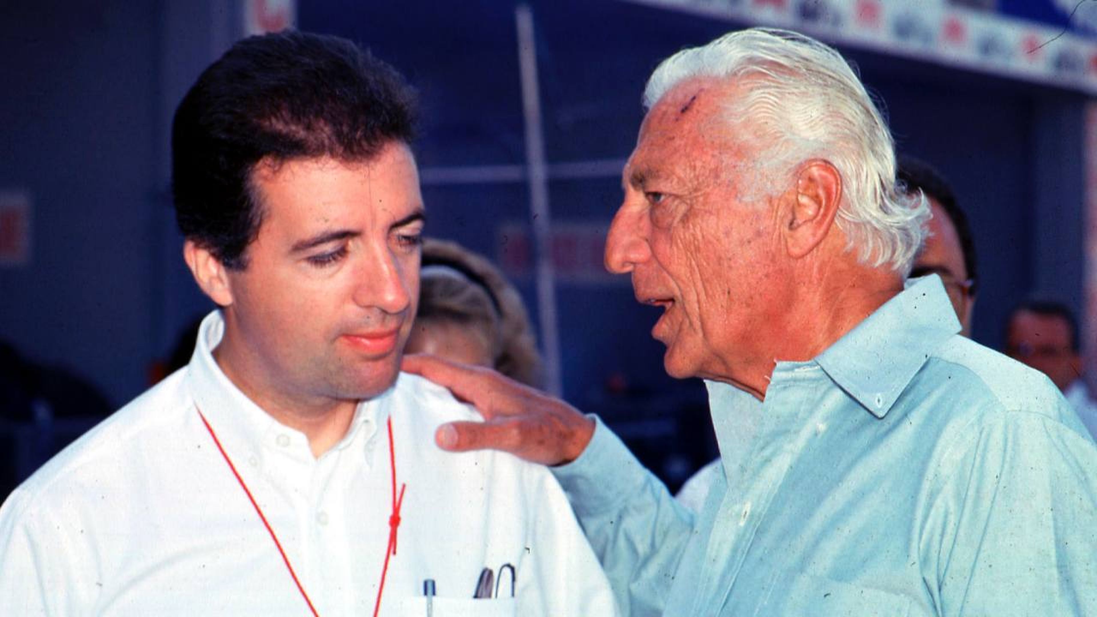 Piero Ferrari (hijo de Enzo) y Gianni Agnelli (FIAT)
