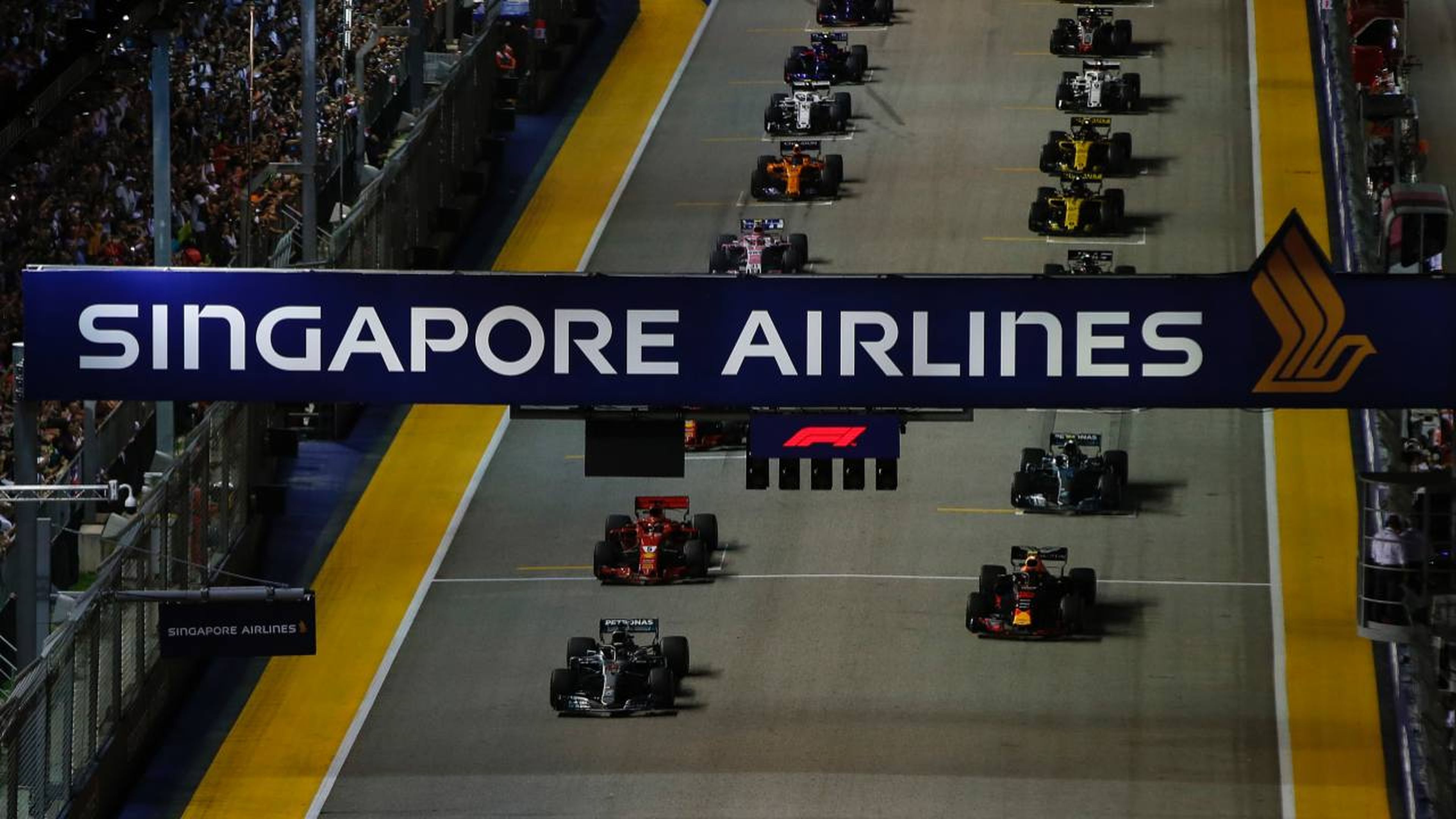 Salida GP Singapur F1 2018