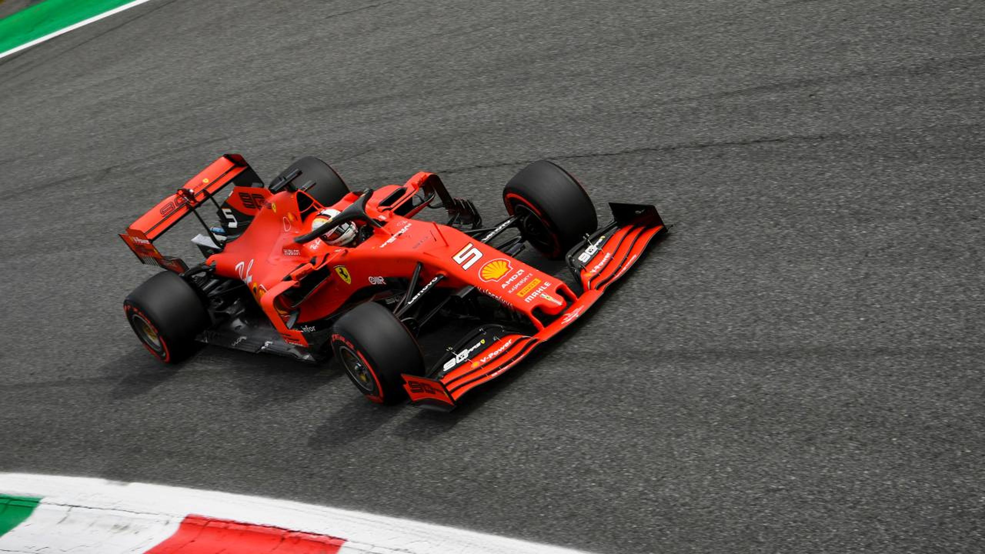 Vettel en los Libres 3 del GP Italia