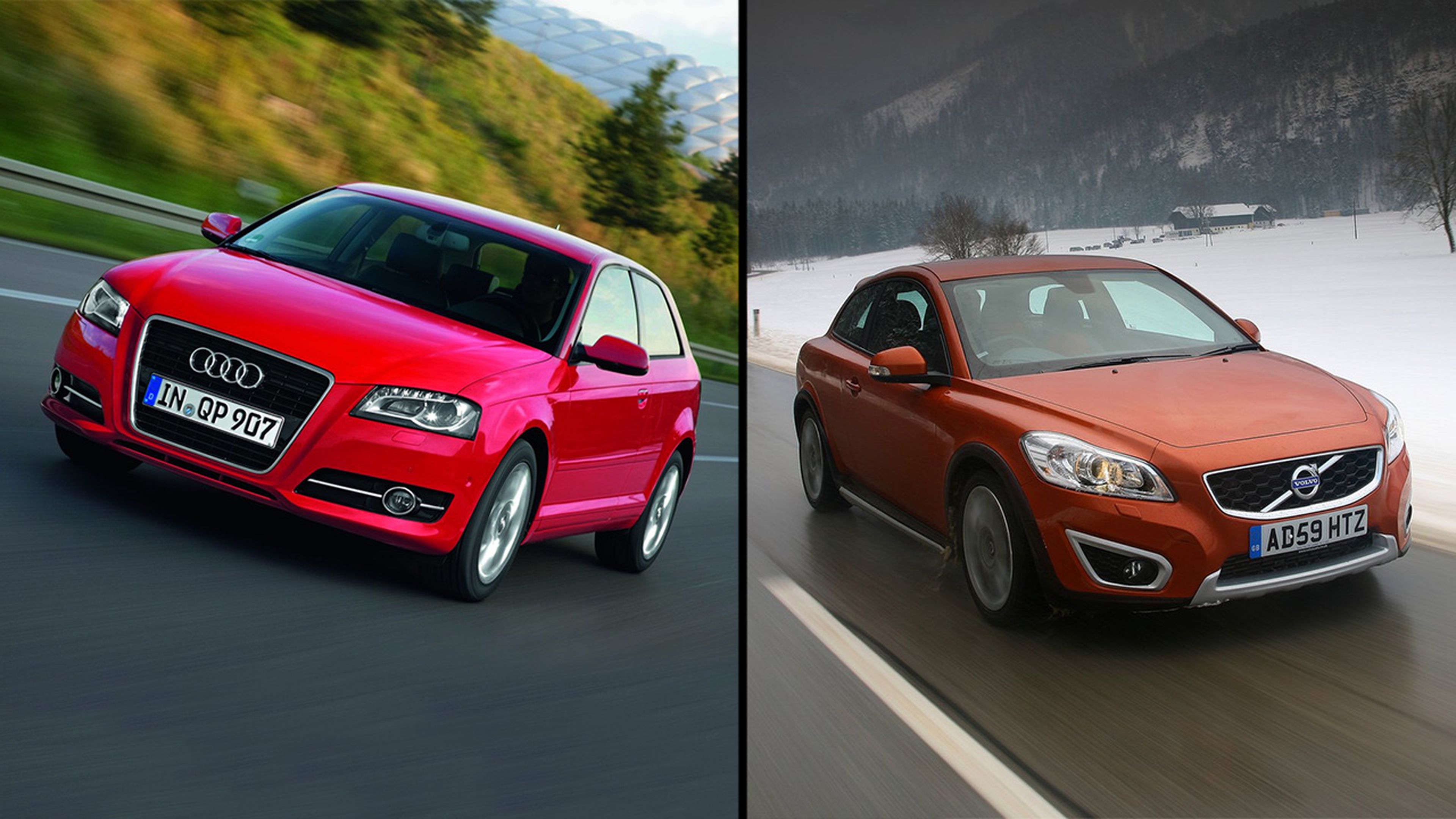 Volvo C30 vs Audi A3 3p