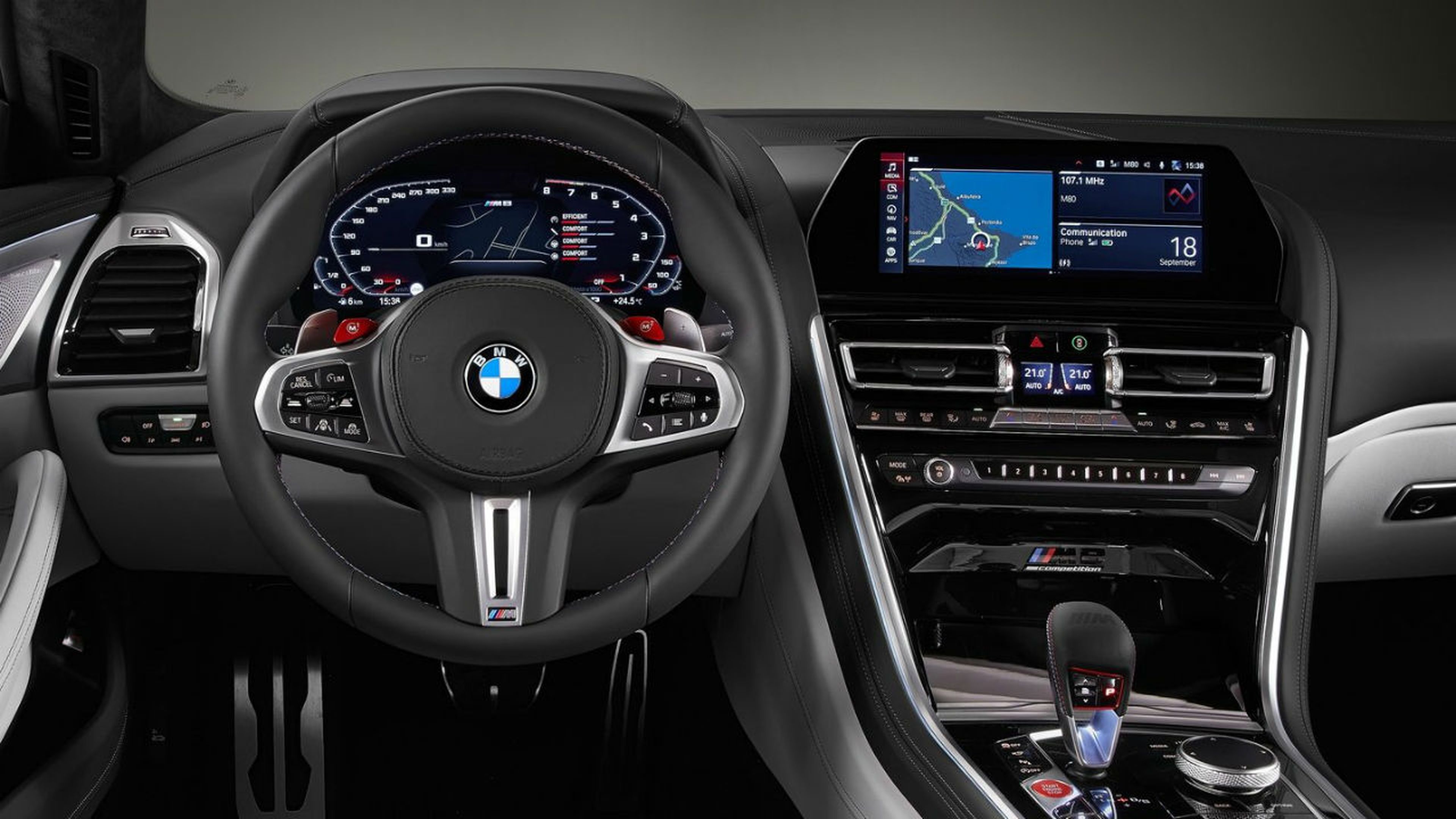 Así es el interior del nuevo BMW M8 Gran Coupé 2020.