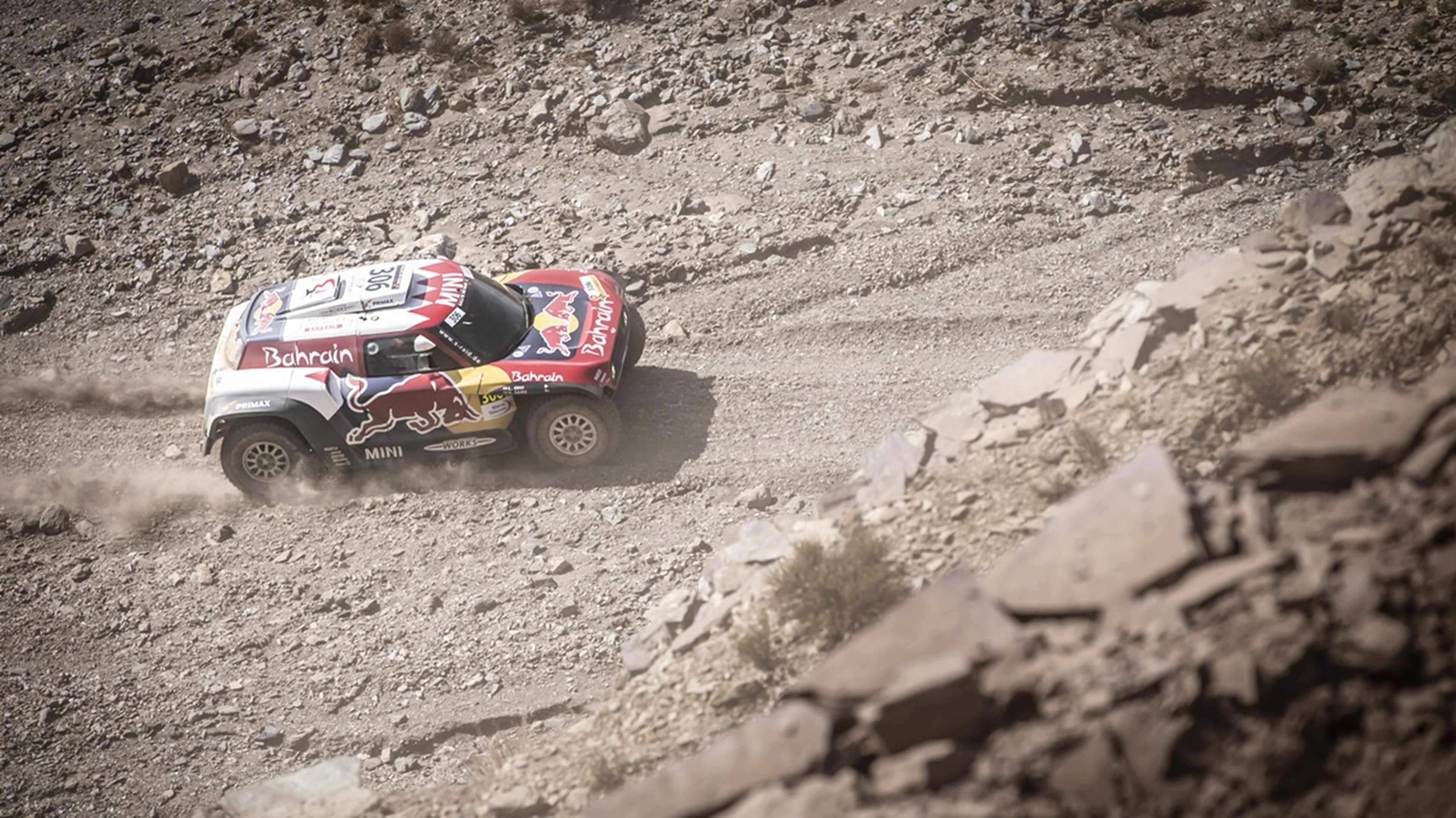 Carlos Sainz en el Rally de Marruecos