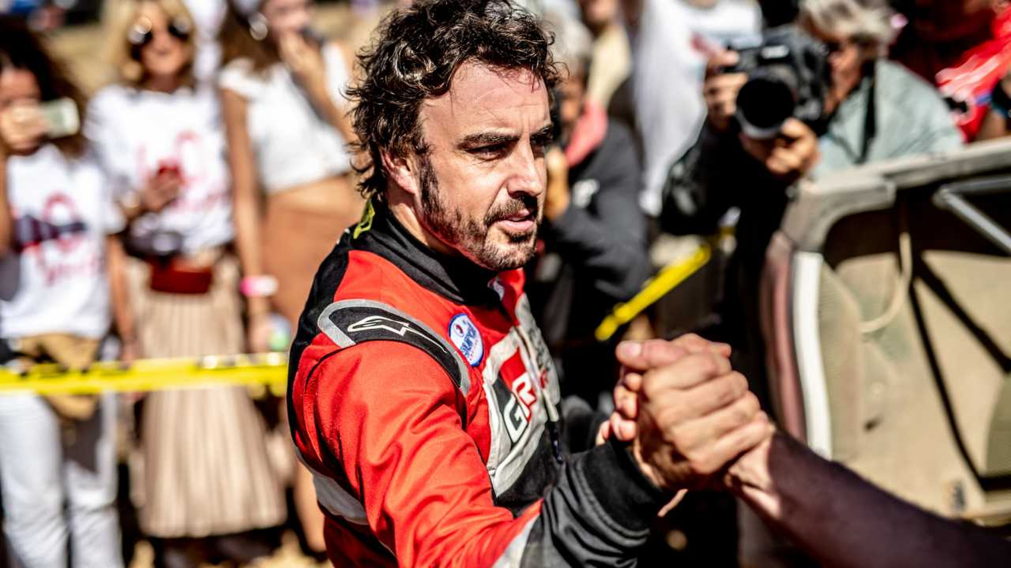 Fernando Alonso en el Rally de Marruecos
