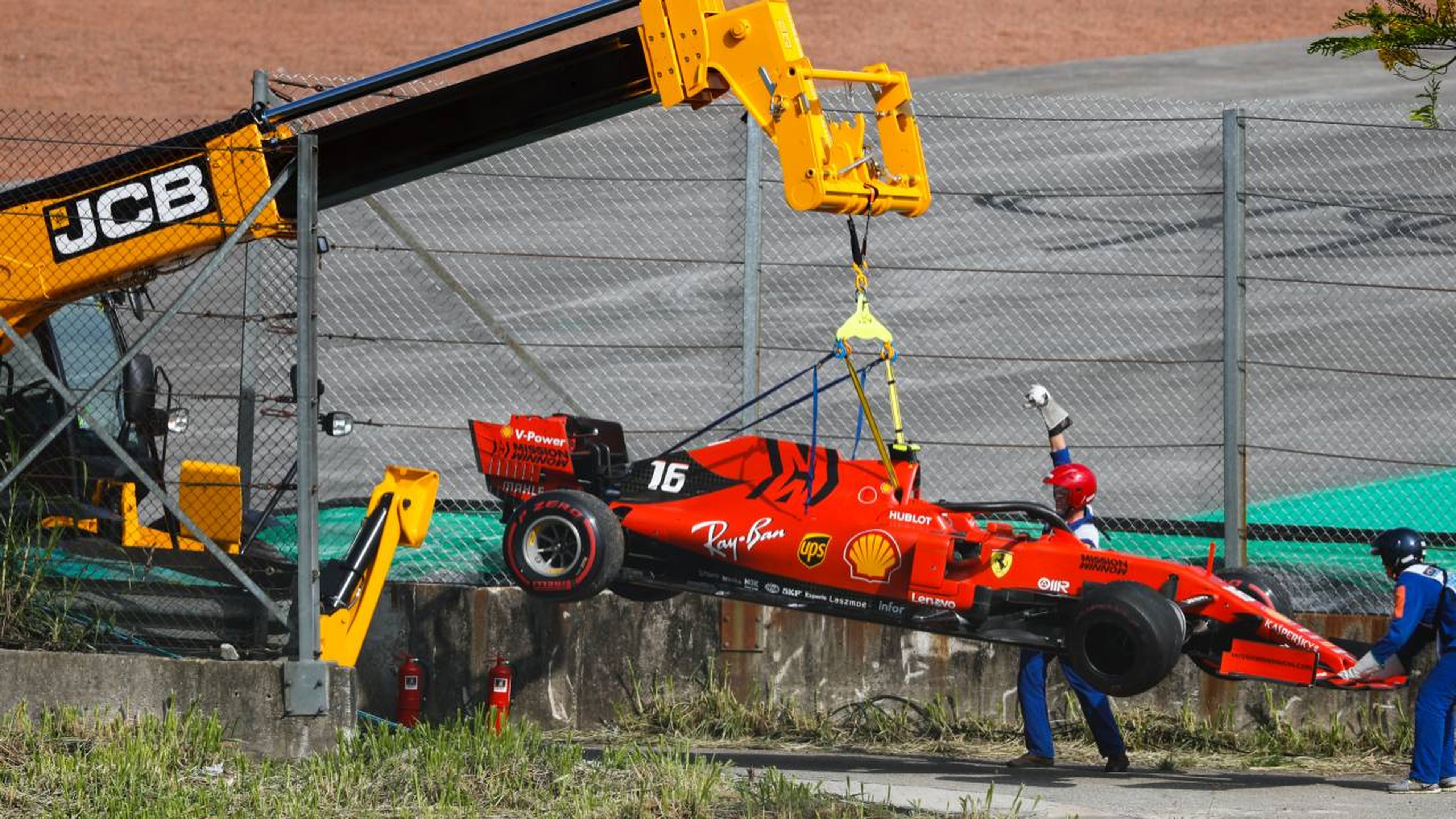 Accidente de Vettel en Brasil