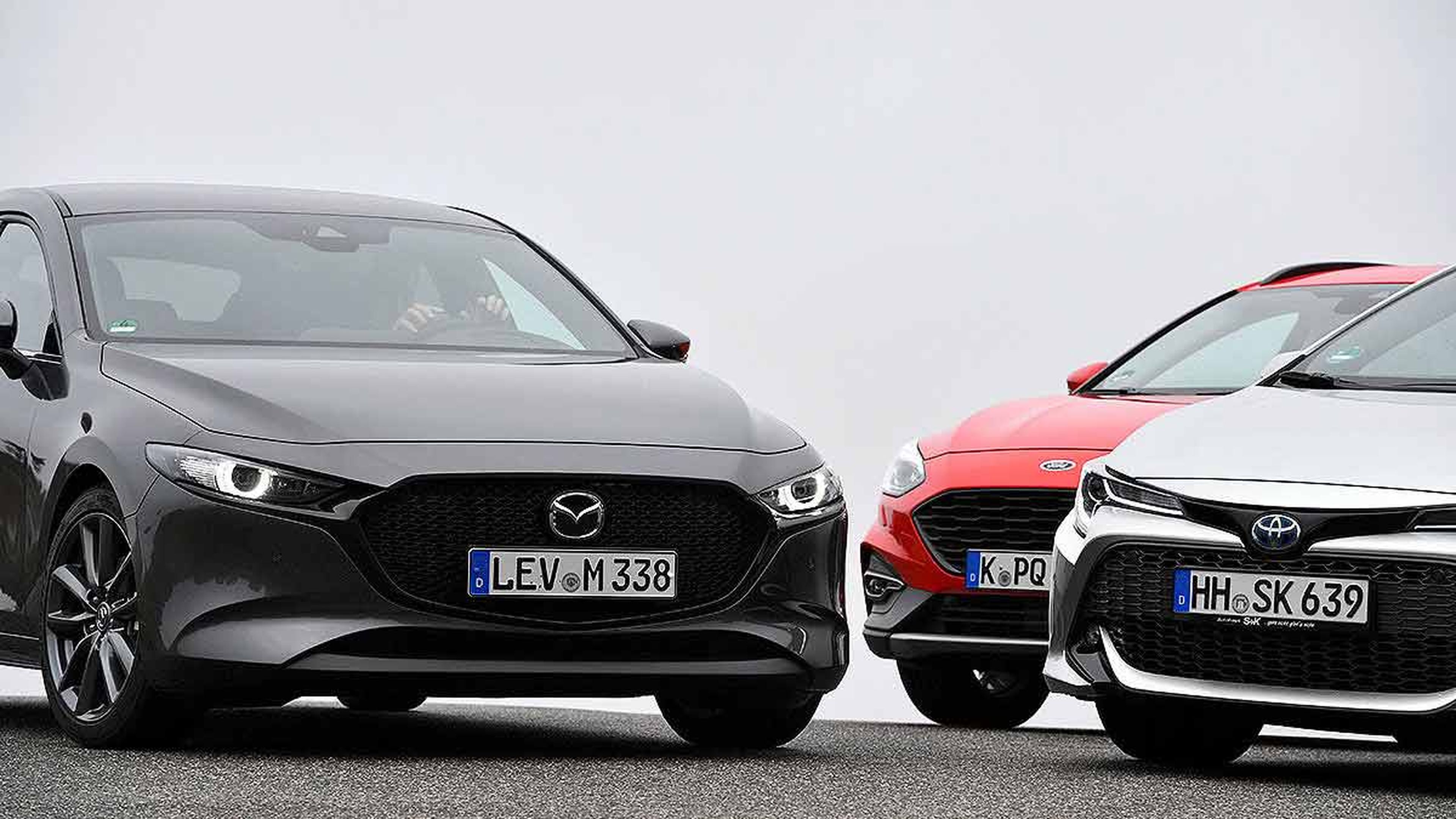 Comparativa: Mazda 3 vs Toyota Corolla y Ford Focus