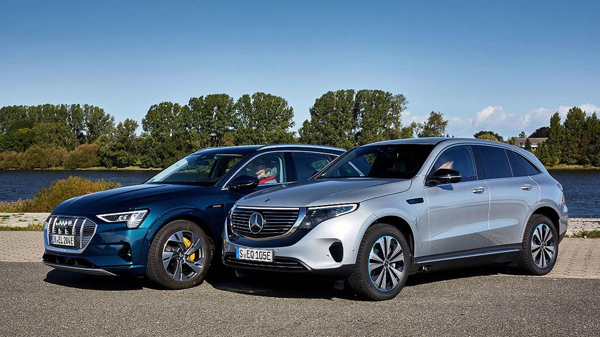 Comparativa del Mercedes EQC vs Audi etron