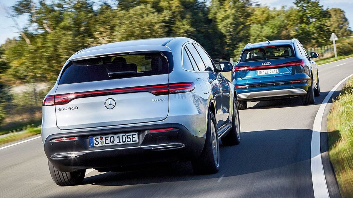 Comparativa del Mercedes EQC vs Audi etron