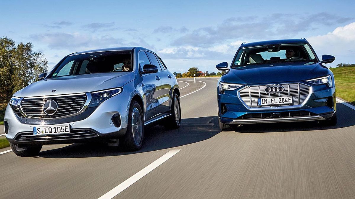 Comparativa del Mercedes EQC vs Audi etron Auto Bild España