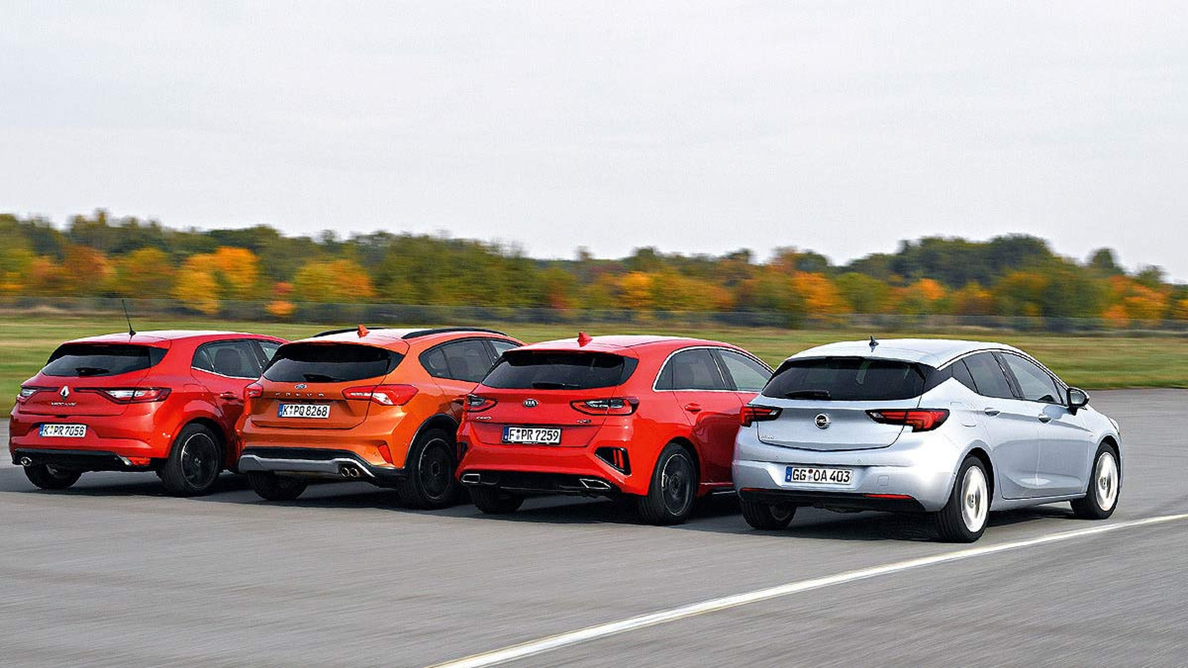 Comparativa: Opel Astra vs Kia Ceed, Ford Focus y Renault Mégane
