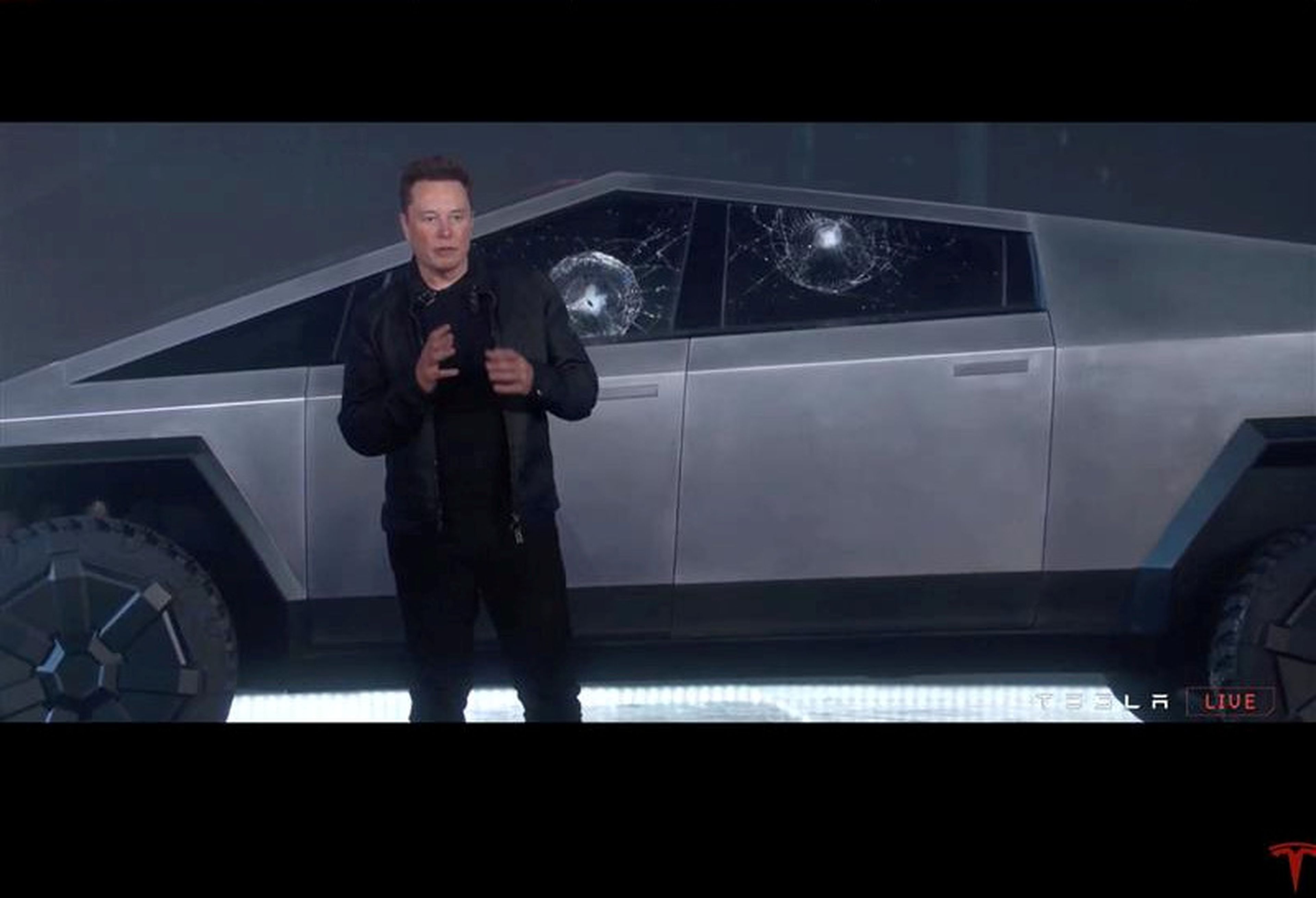 Elon Musk, CEO de Tesla, en la presentación del Cybertruck.