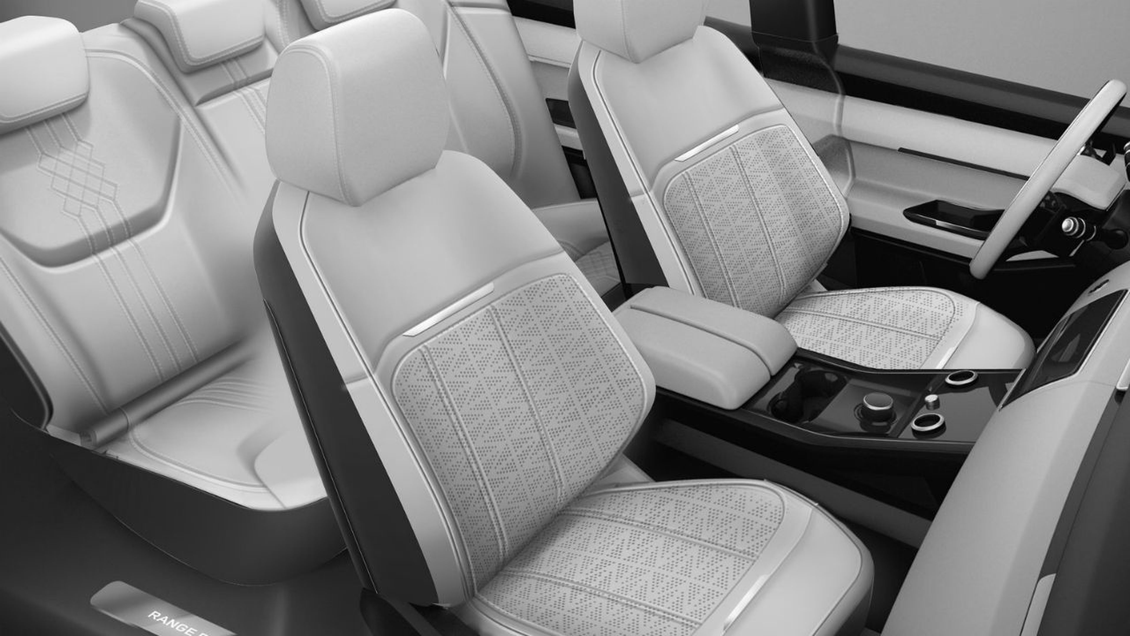 El interior del futuro Range Rover eléctrico promete un salto en lo que a la tecnología se refiere.