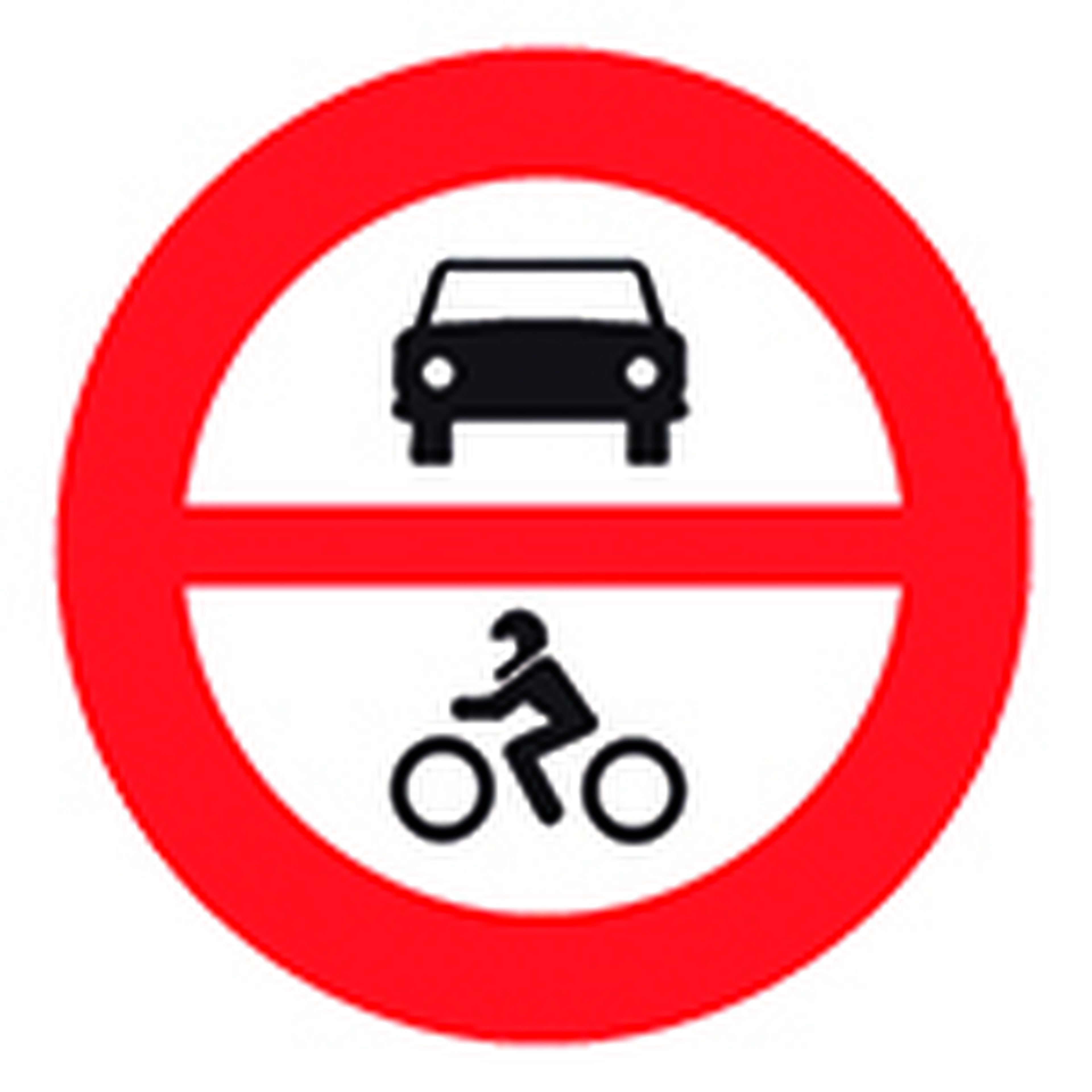 Señal entrada prohibida a vehículos a motor
