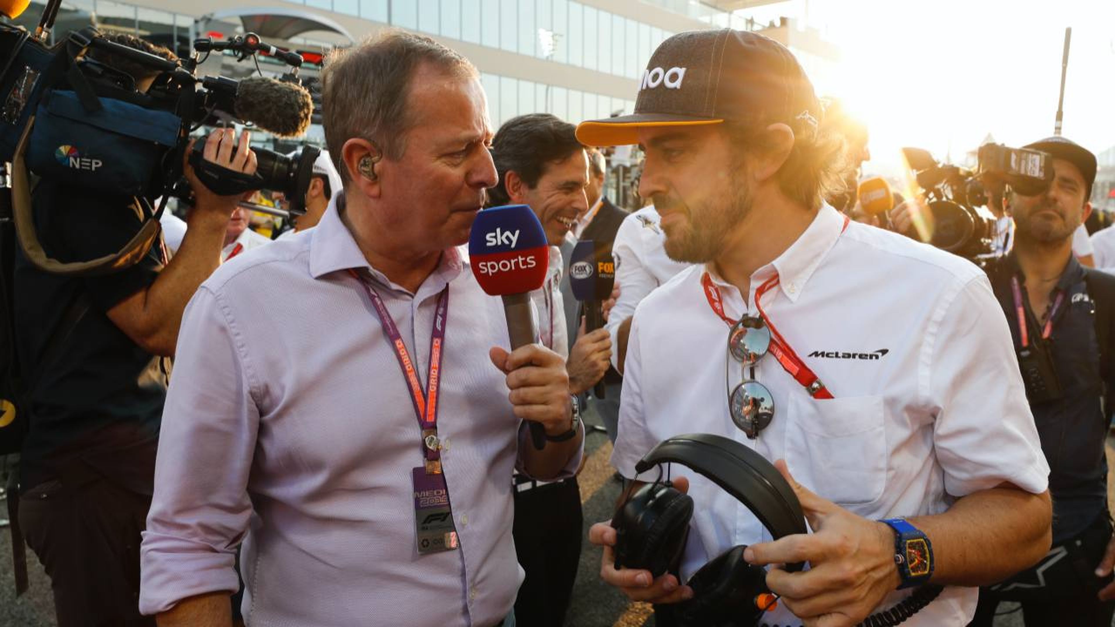 Alonso y Martin Brundle