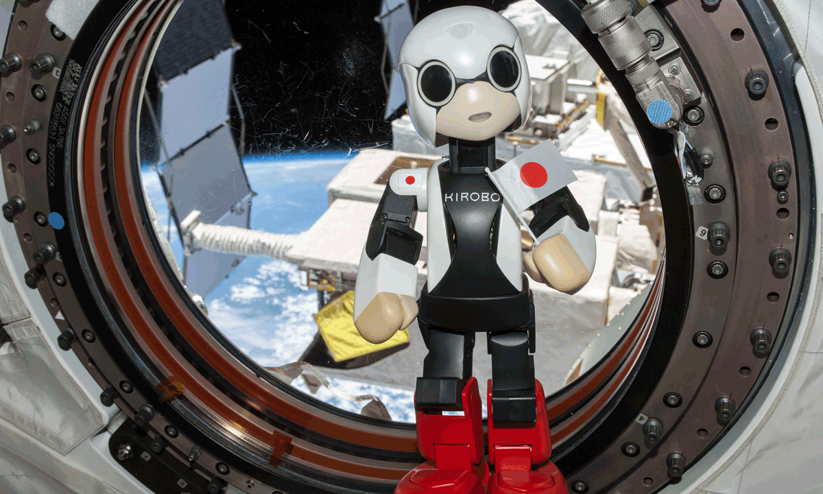 Kirobo viajó en 2013 a la Estación Espacial Internacional.