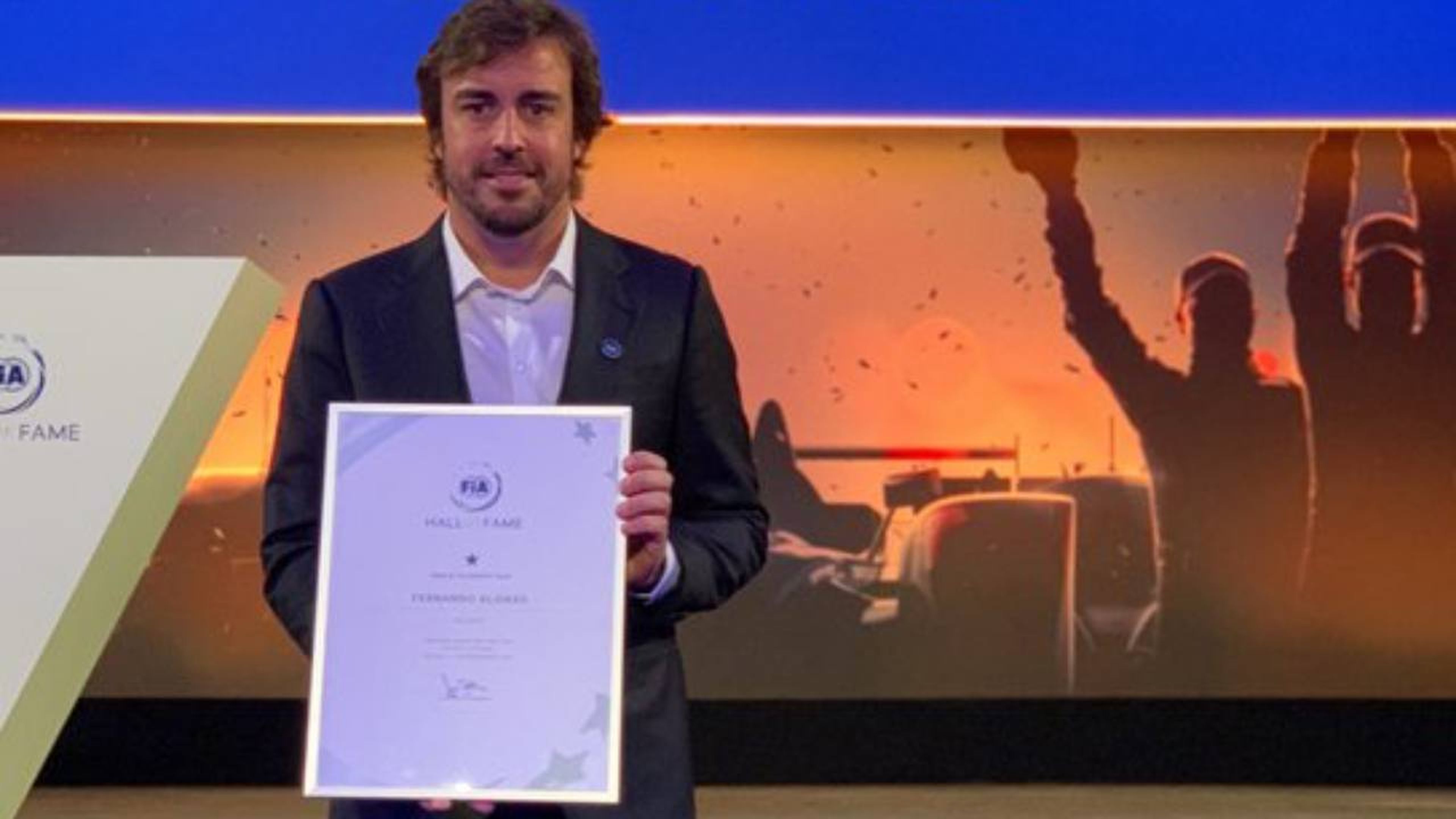Fernando Alonso en el FIA Hall of Fame WEC
