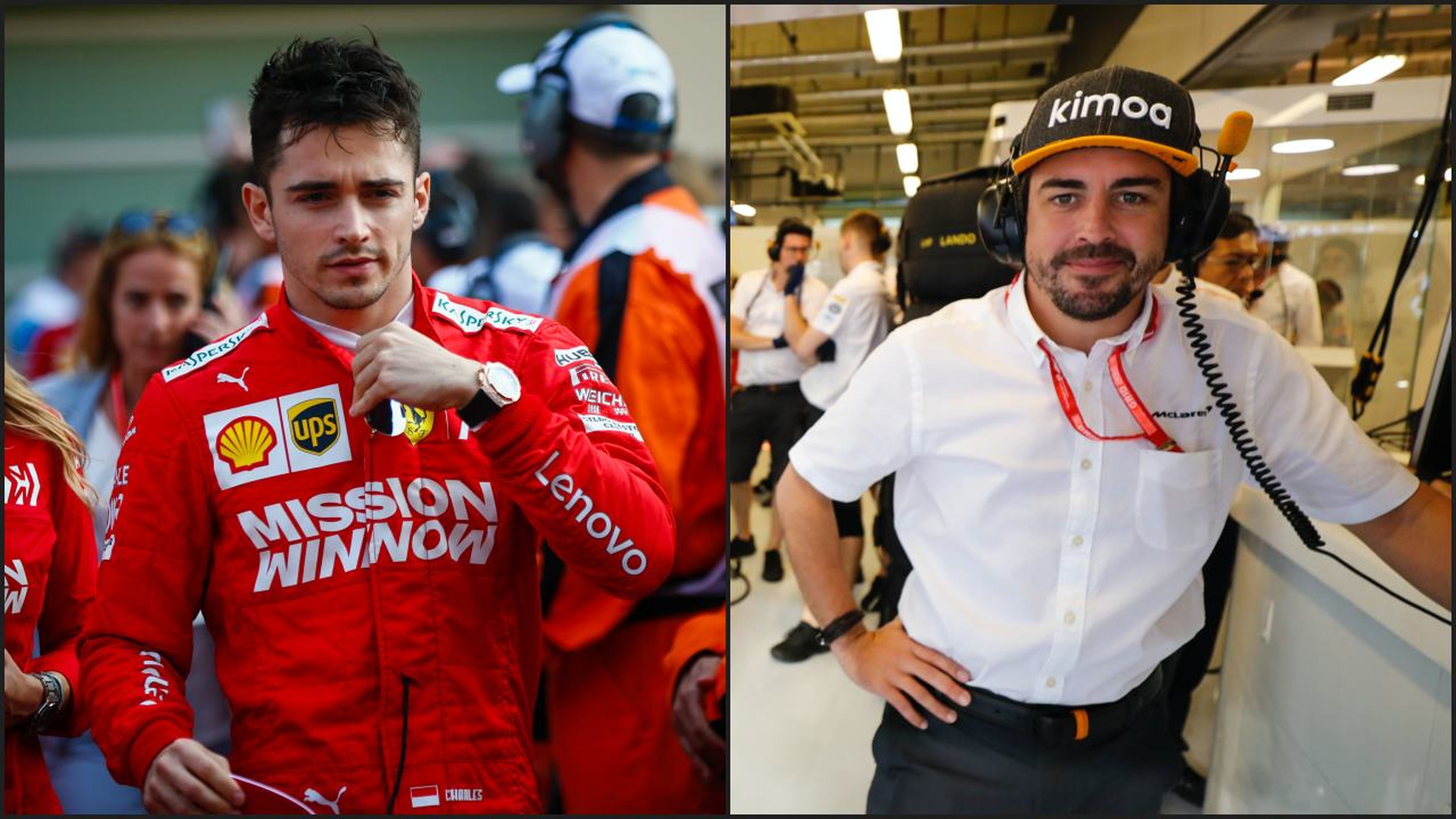 Leclerc y Alonso