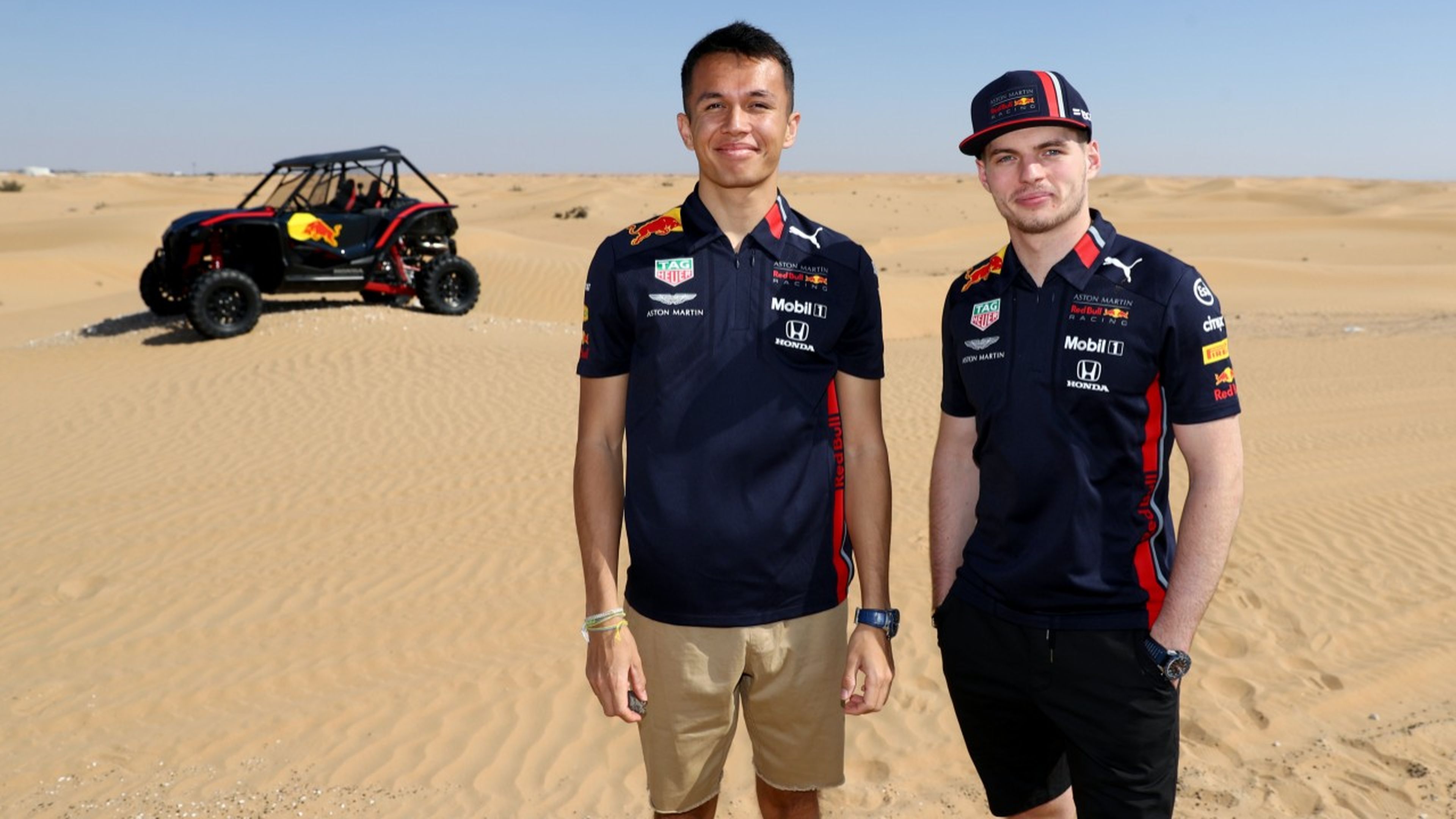 Max Verstappen y Alex Albon en Abu Dhabi