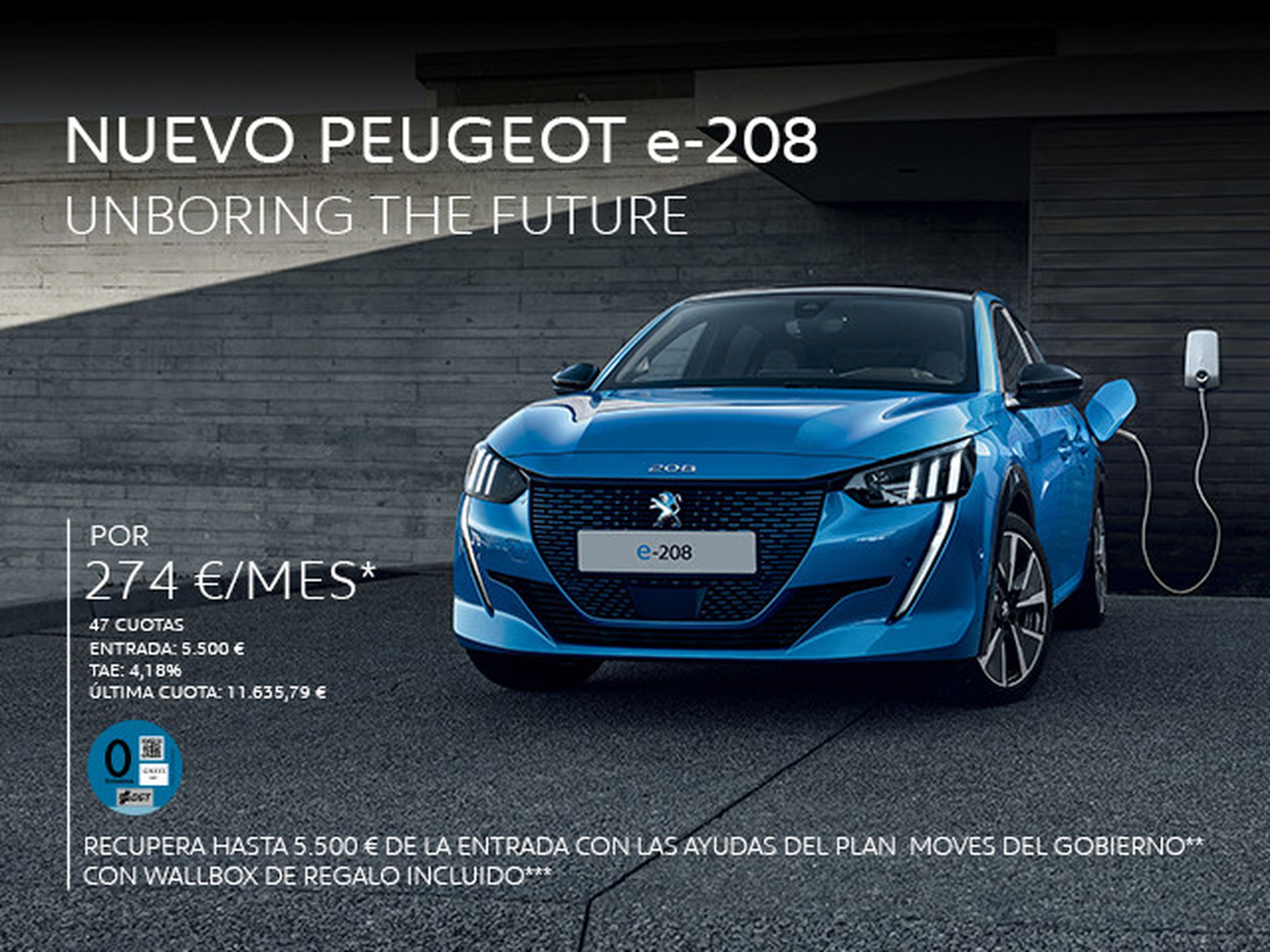 Peugeot e-208 precios