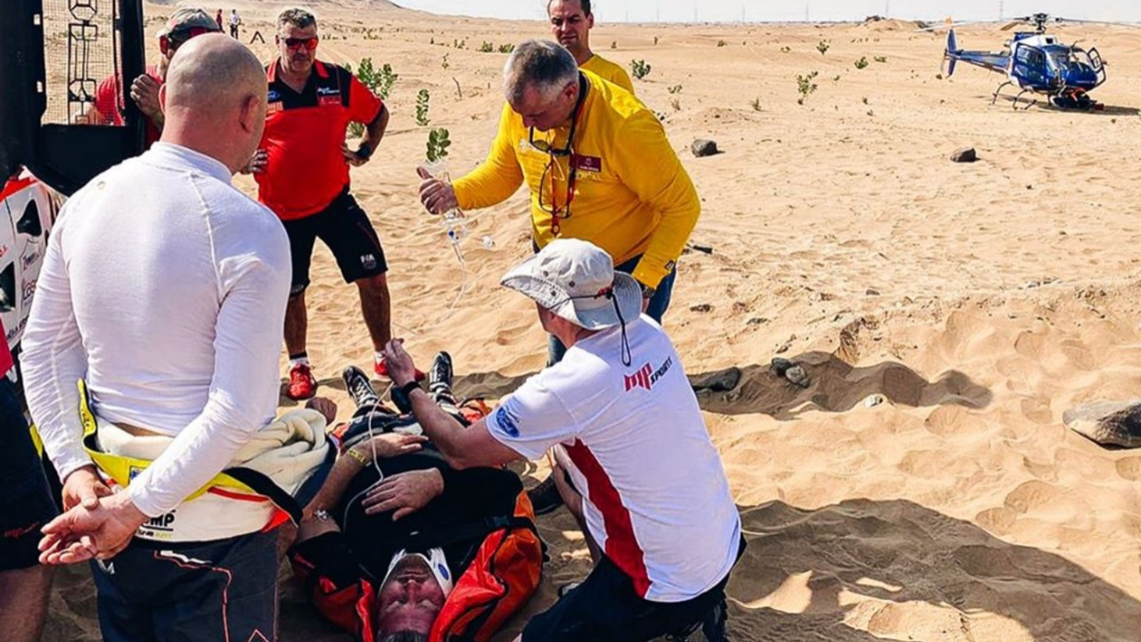 Accidente de Martin Kolomy en el Dakar 2020