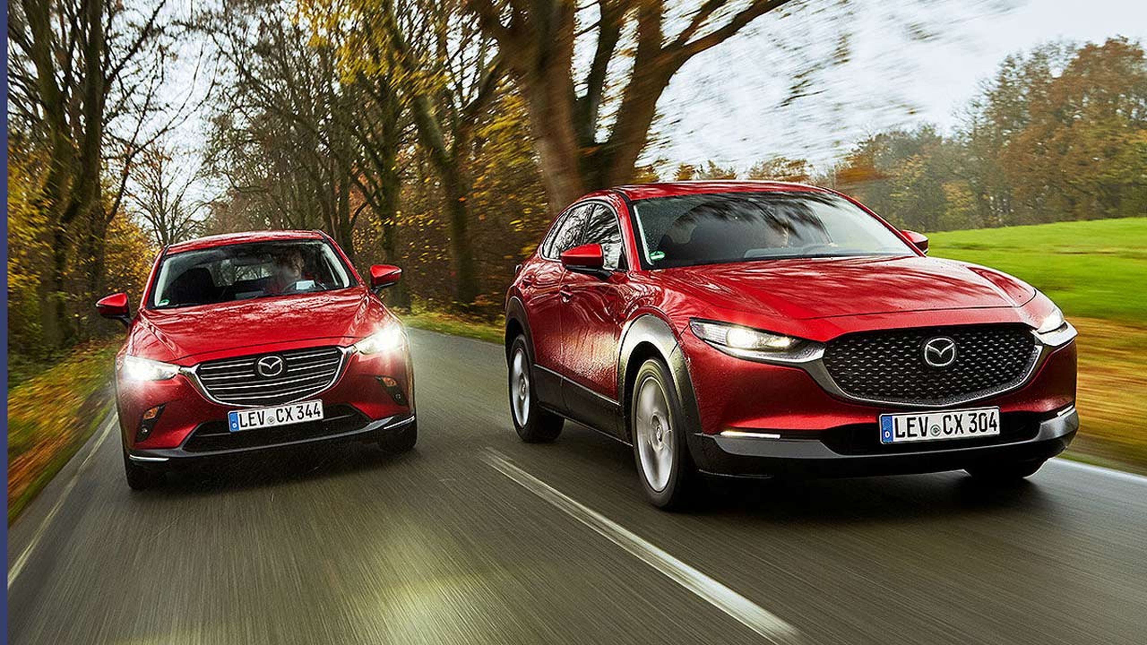 Comparativa fraternal del Mazda CX-3 vs CX-30