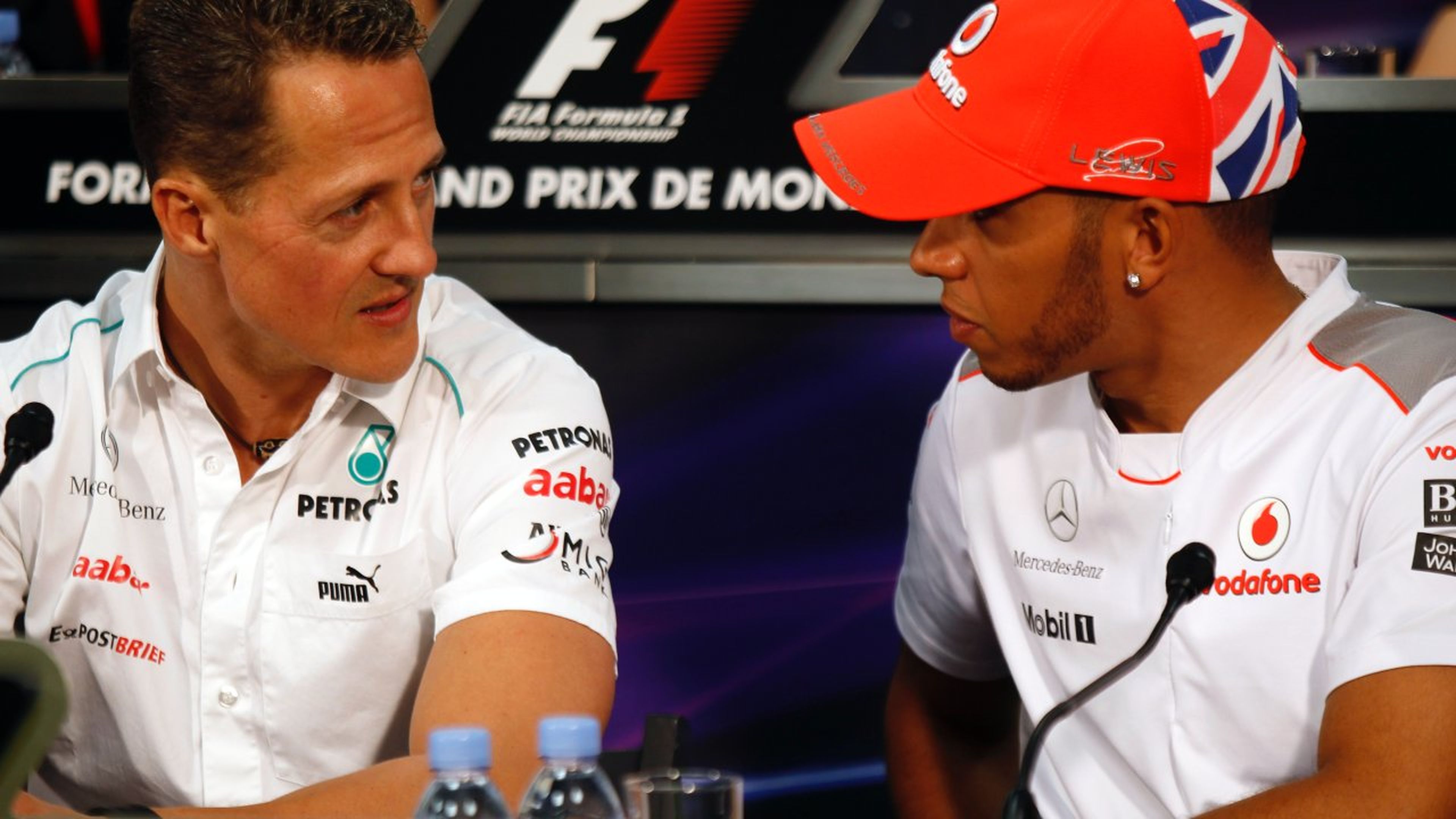 Lewis Hamilton y Michael Schumacher