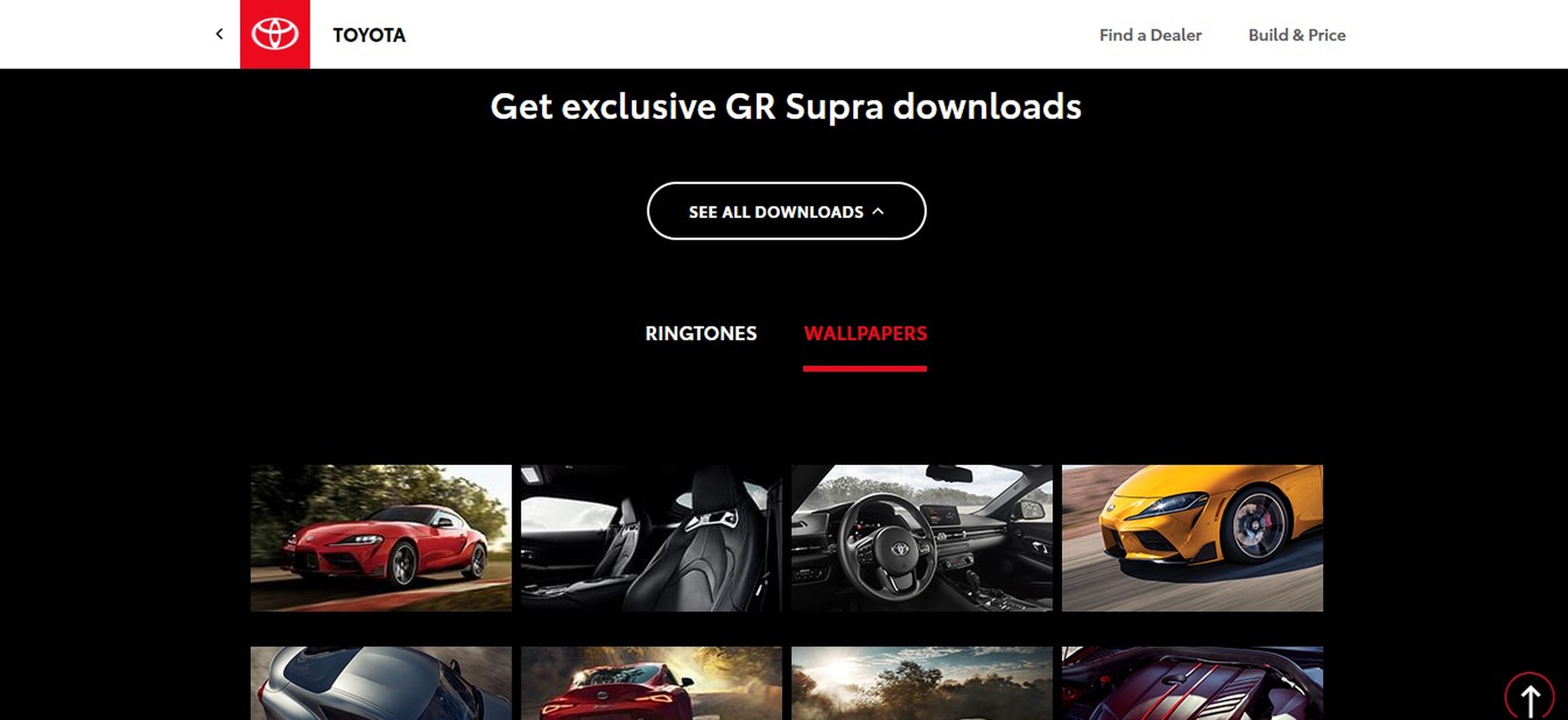 Toyota Supra: fondos de pantalla y tonos de llamada