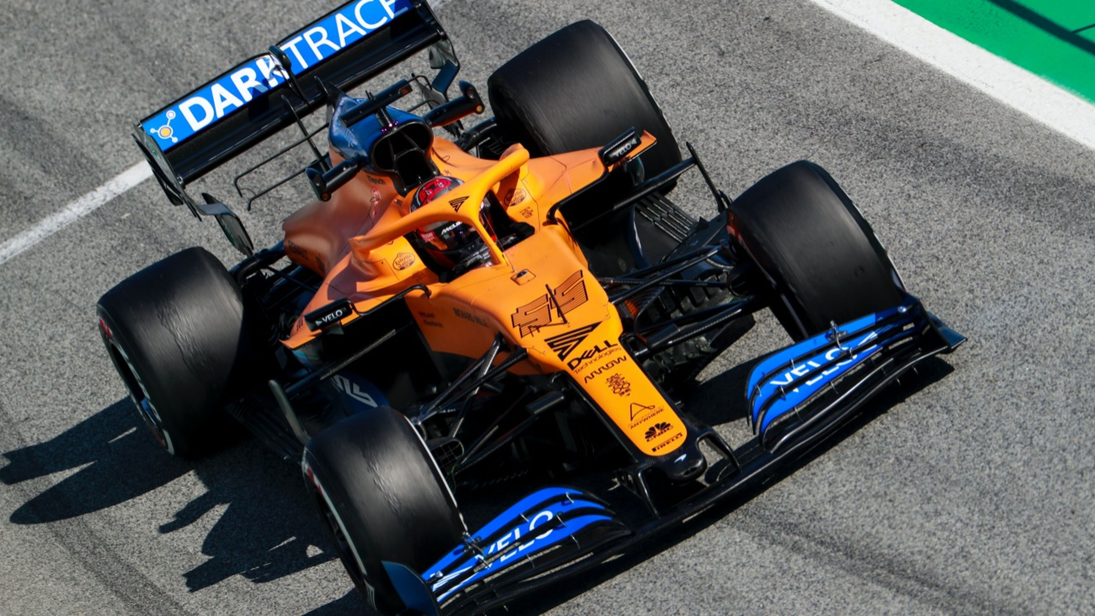 McLaren MCL35 en los test de Barcelona
