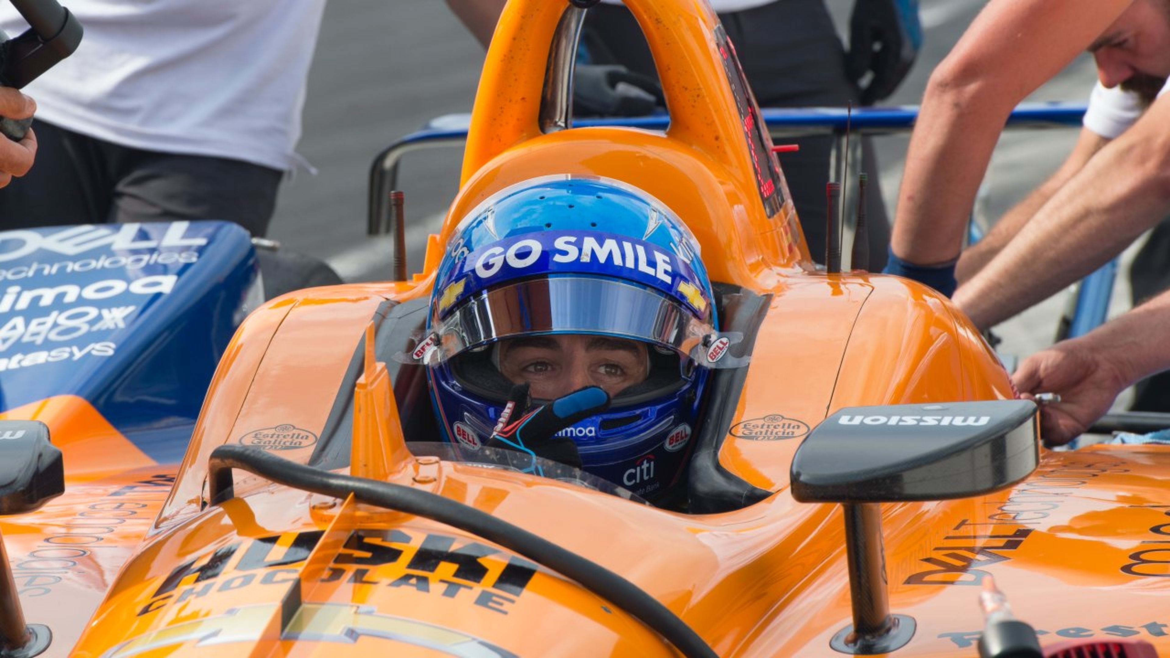 Fernando Alonso en la Indy 500 de 2019