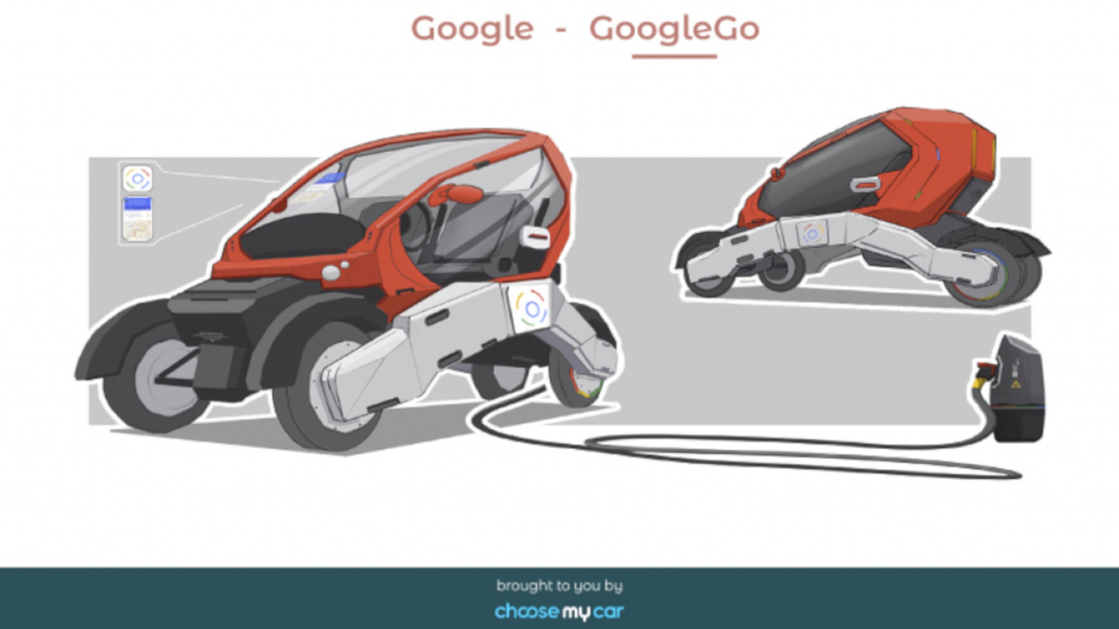 GoogleGo: así podría ser el vehículo eléctrico de Google.