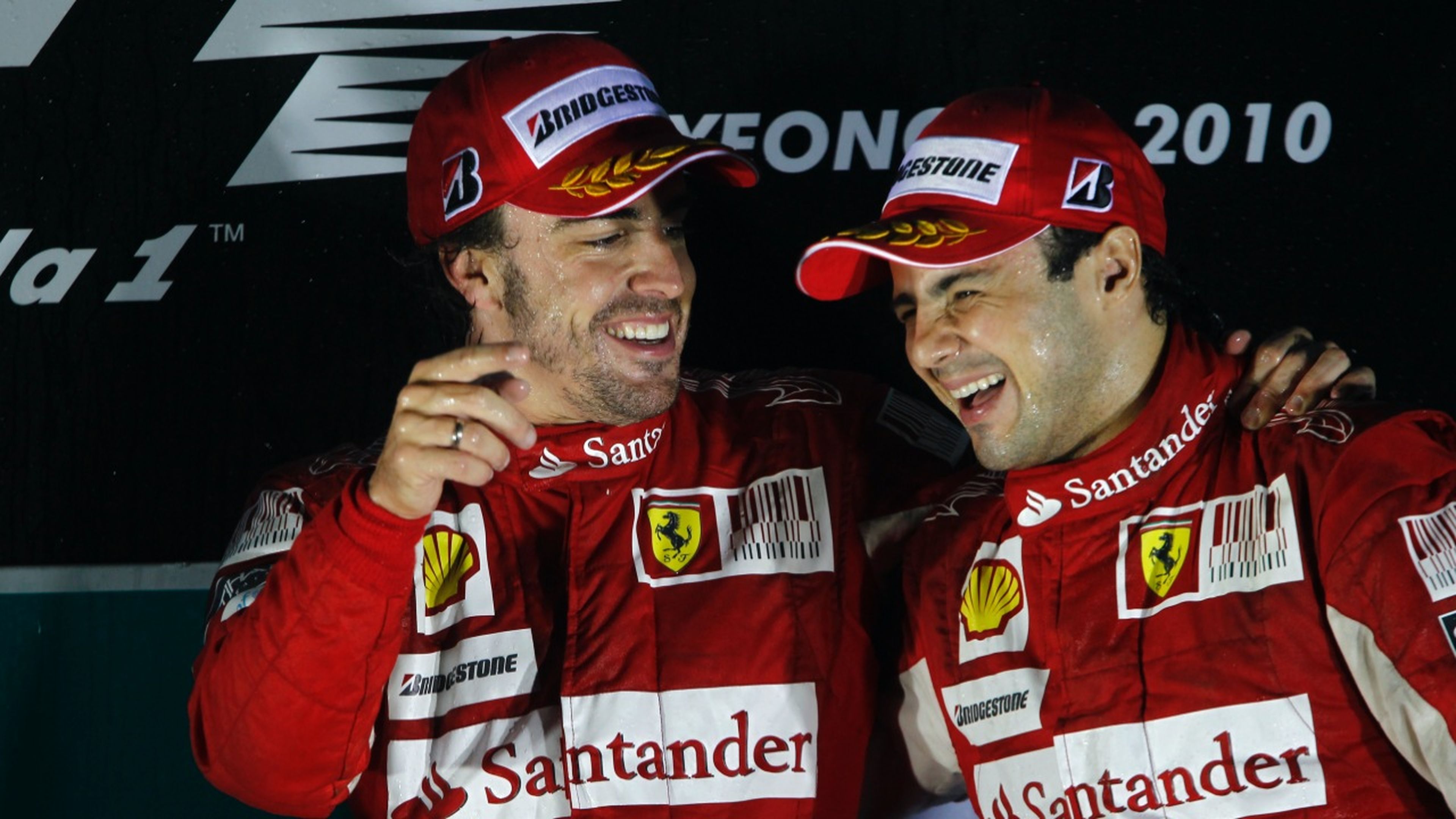 Alonso y Massa en 2010