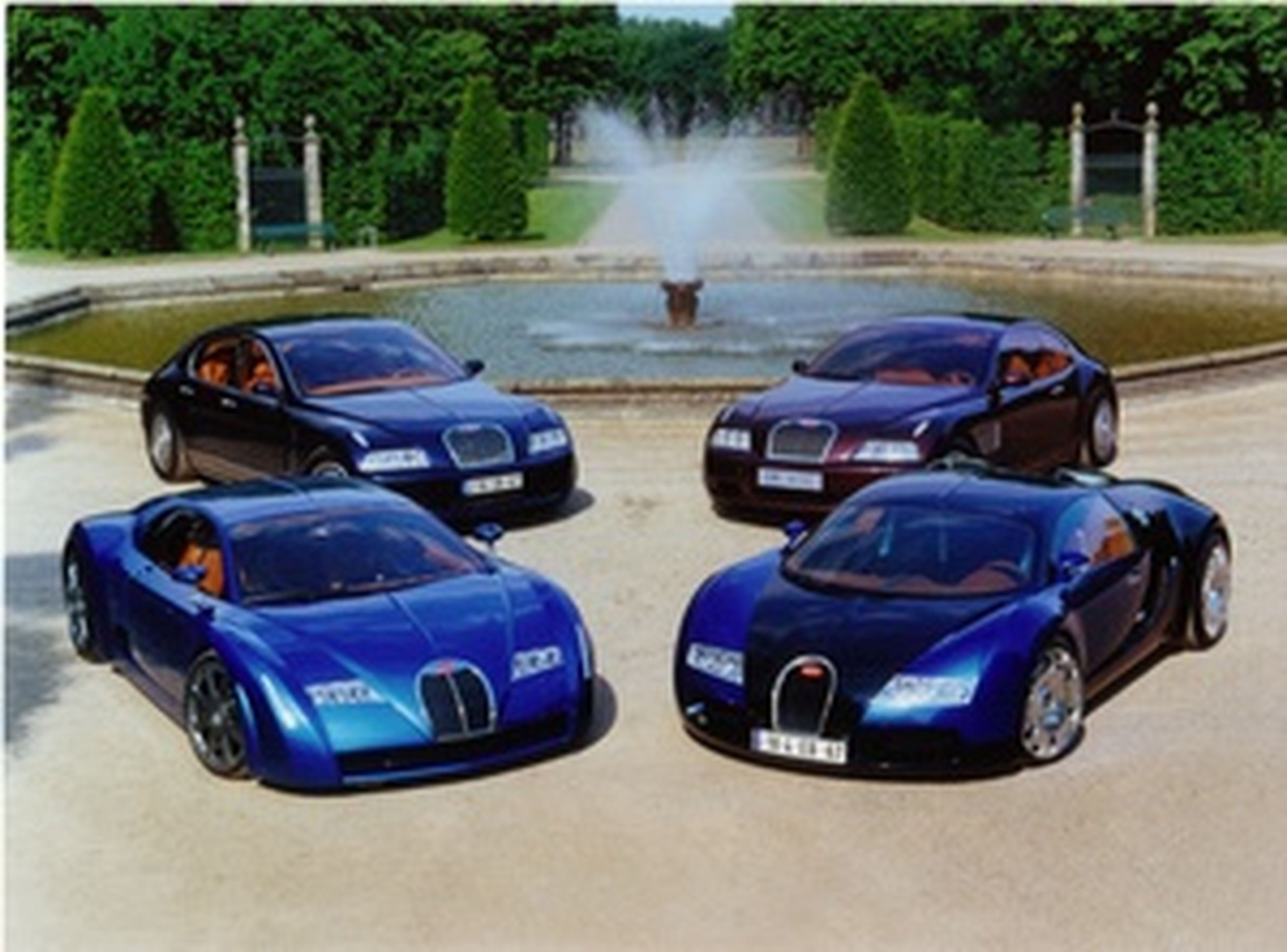 Los cuatro concepts fotografiados en el año 2000.