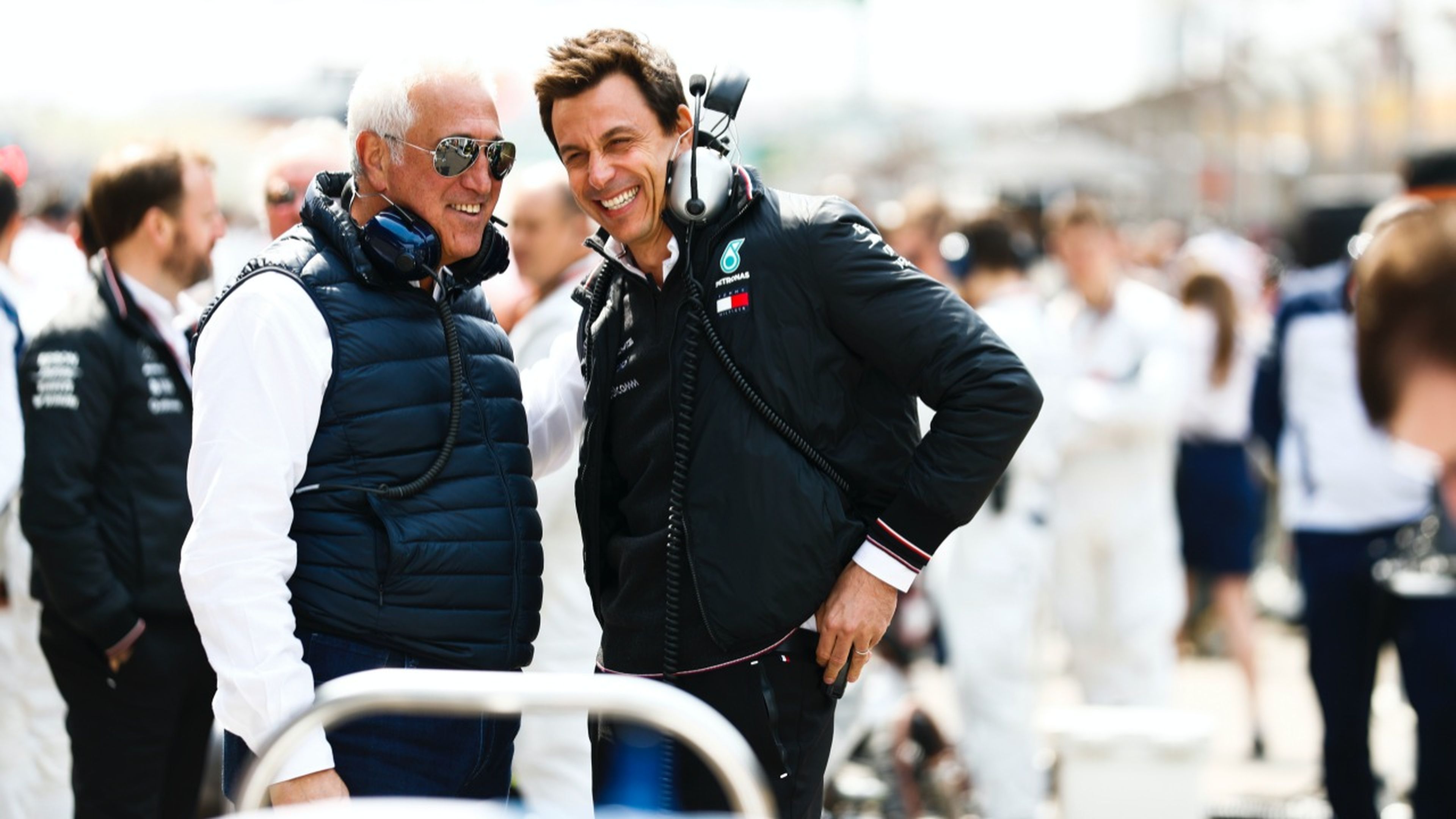 Lawrence Stroll y Toto Wolff