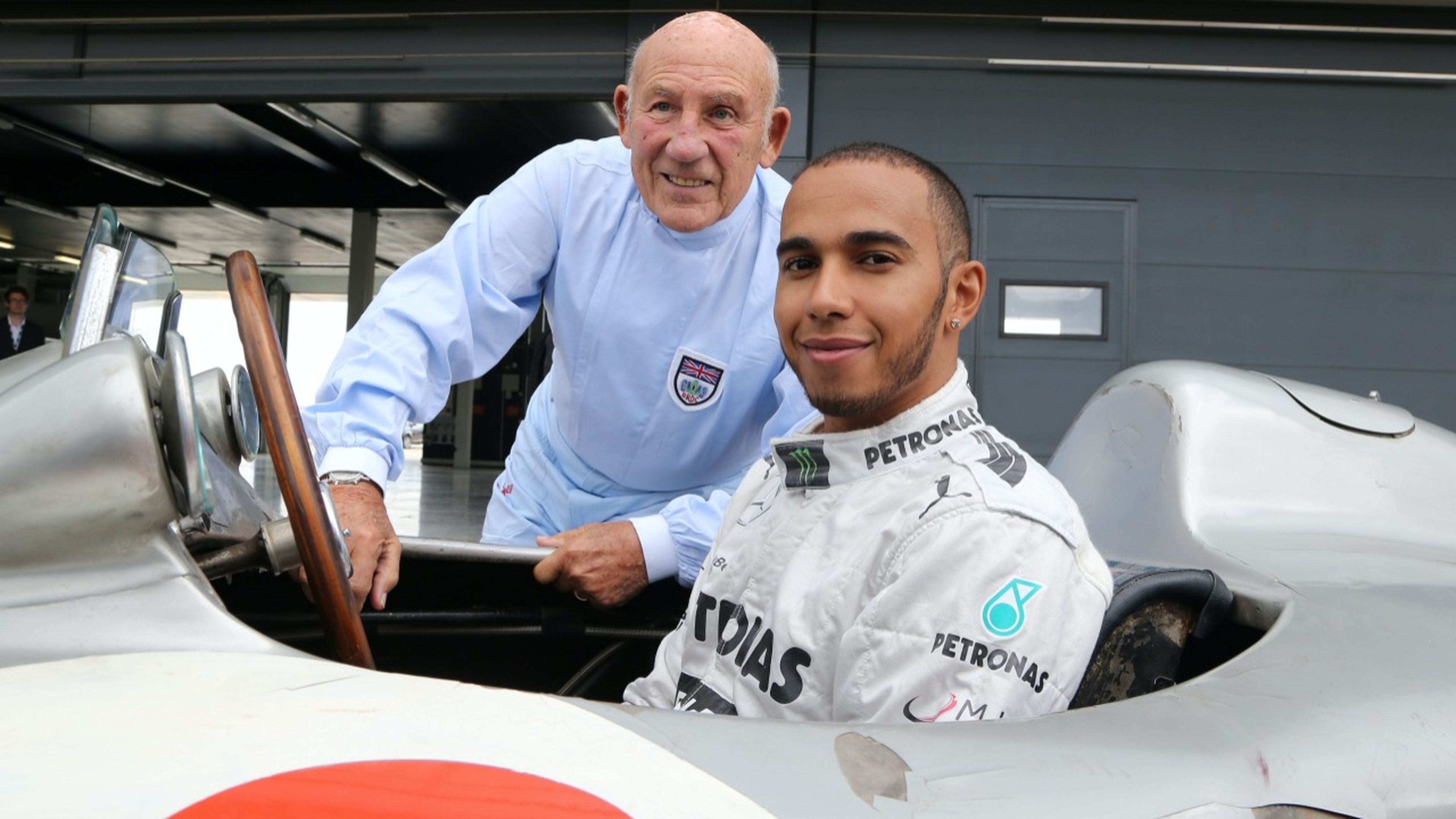 Stirling Moss y Lewis Hamilton