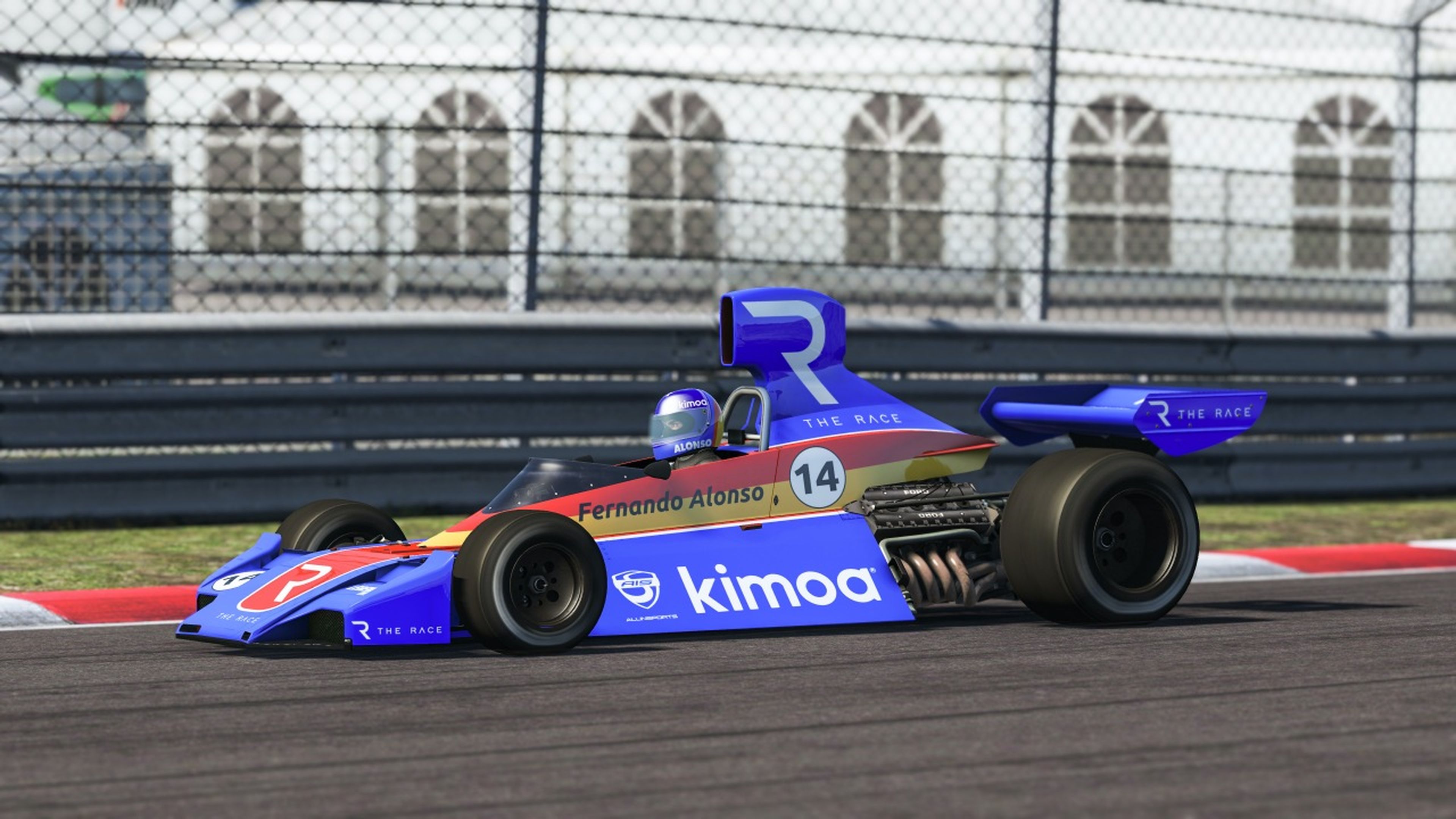 Alonso en carrera virtual