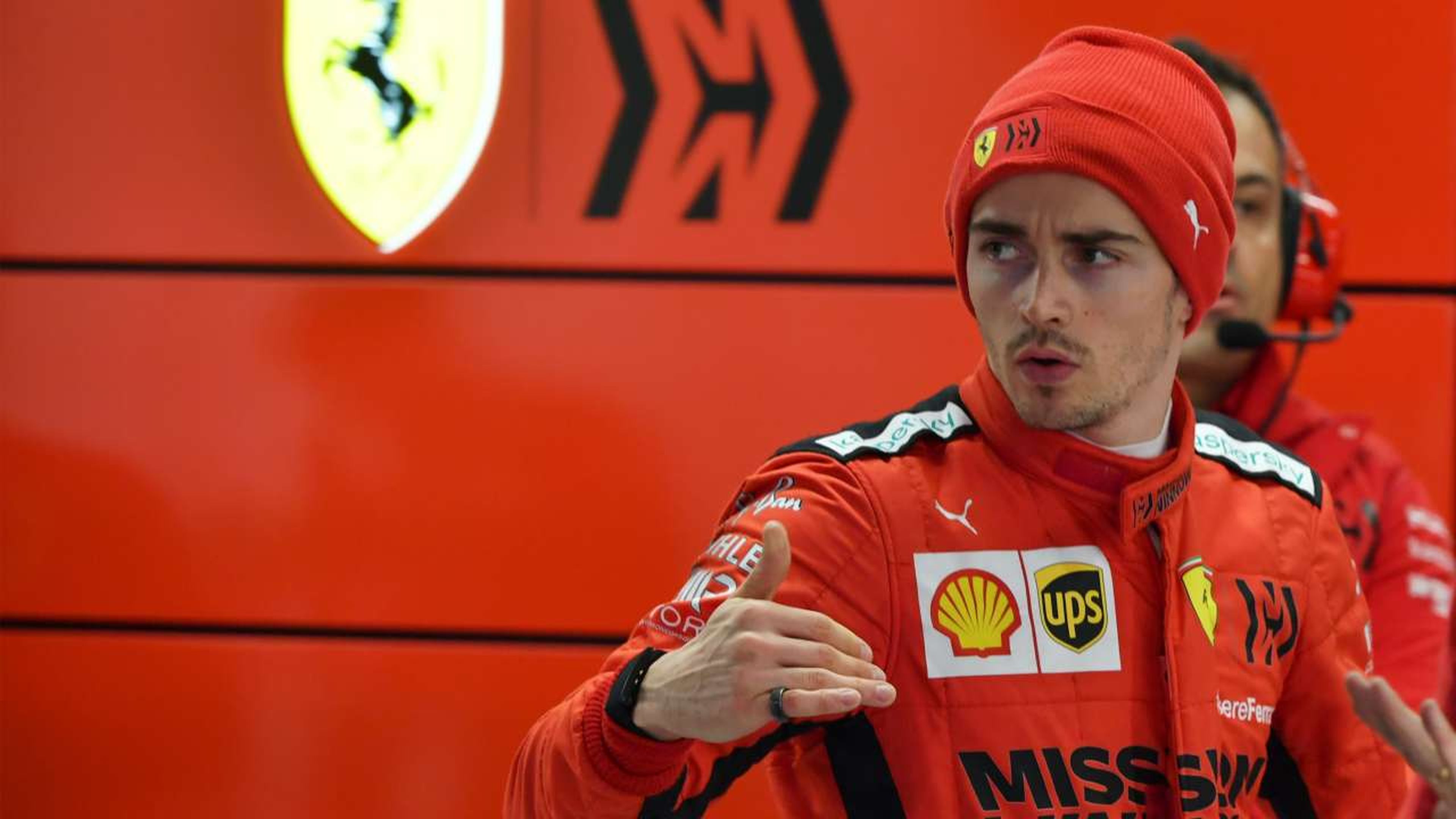 Leclerc en los test de Barcelona F1