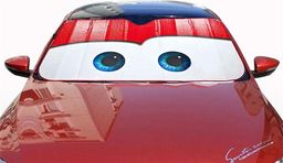 Parasol inspirado en Cars con ojos de Rayo McQueen
