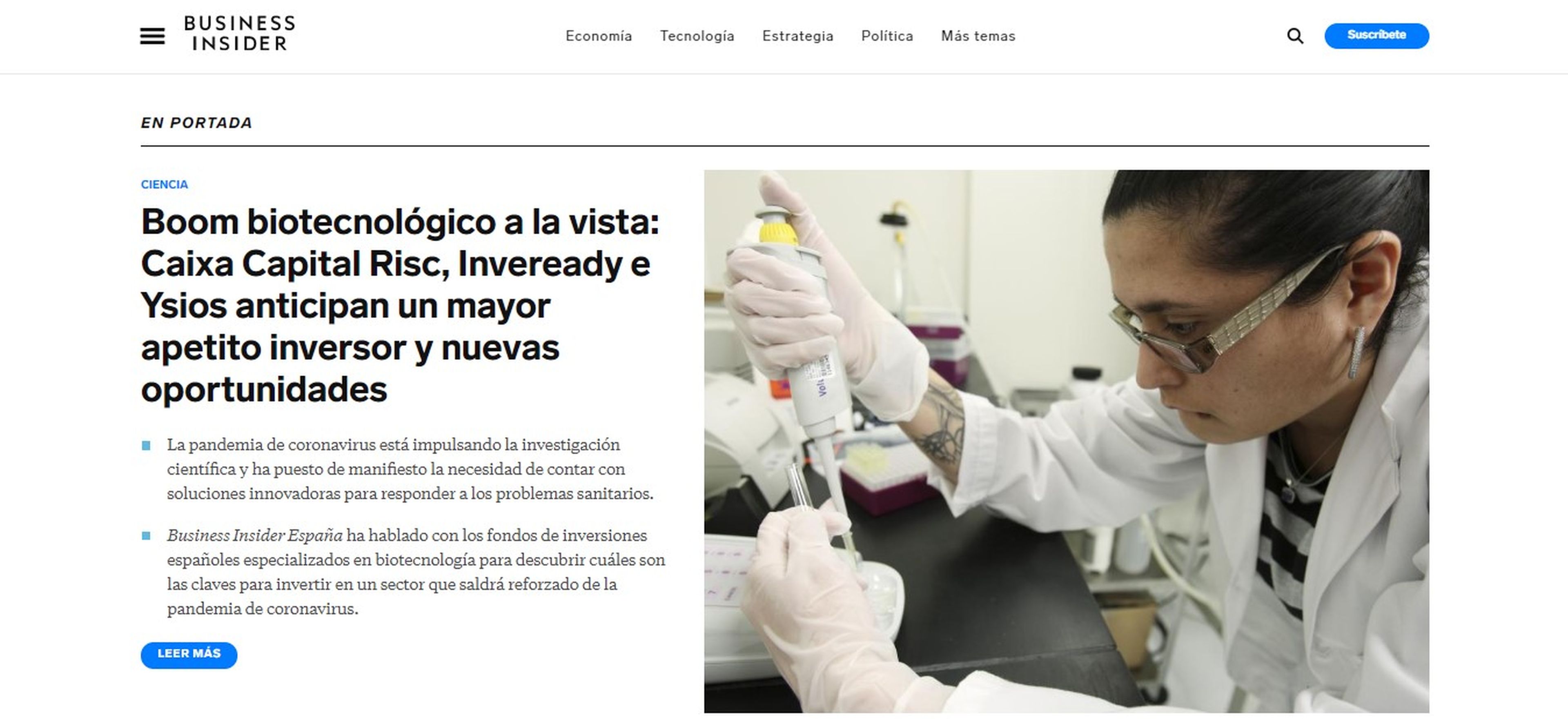 Business Insider España: nuevo diseño y la misma inspiración de siempre para sus lectores