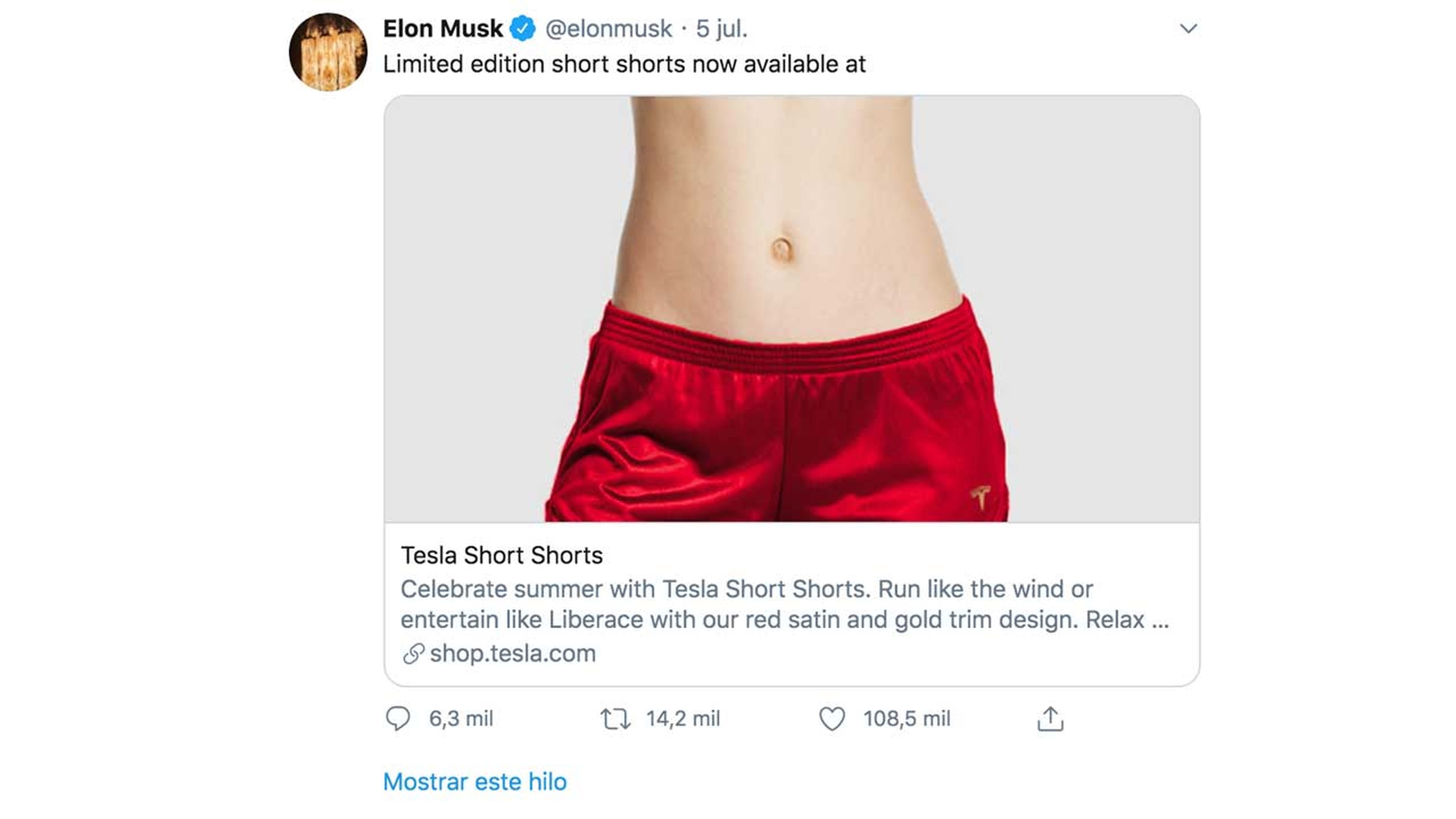 Aquí, el polémico Tweet de Elon Musk