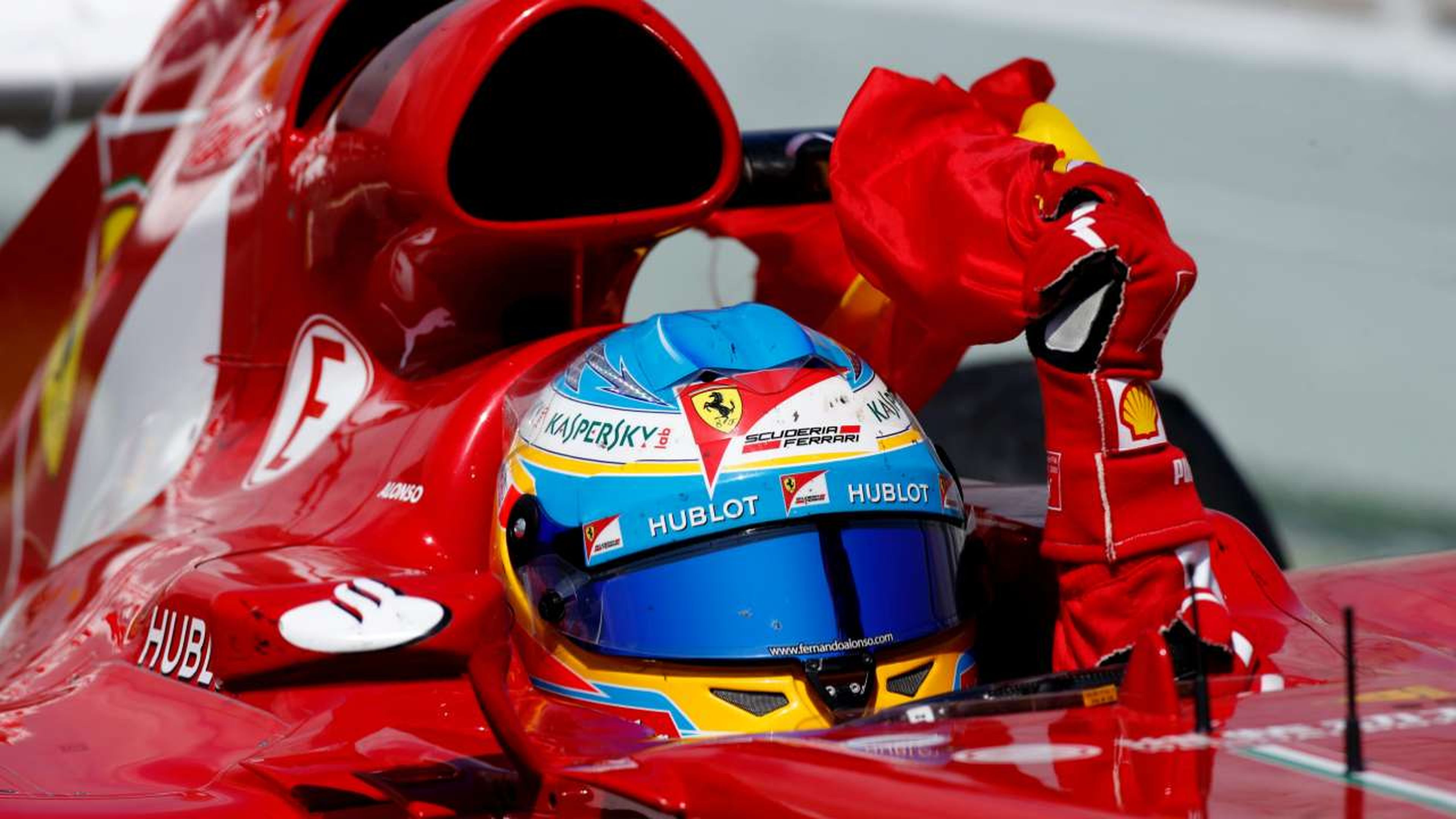 Victoria de Fernando Alonso con Ferrari