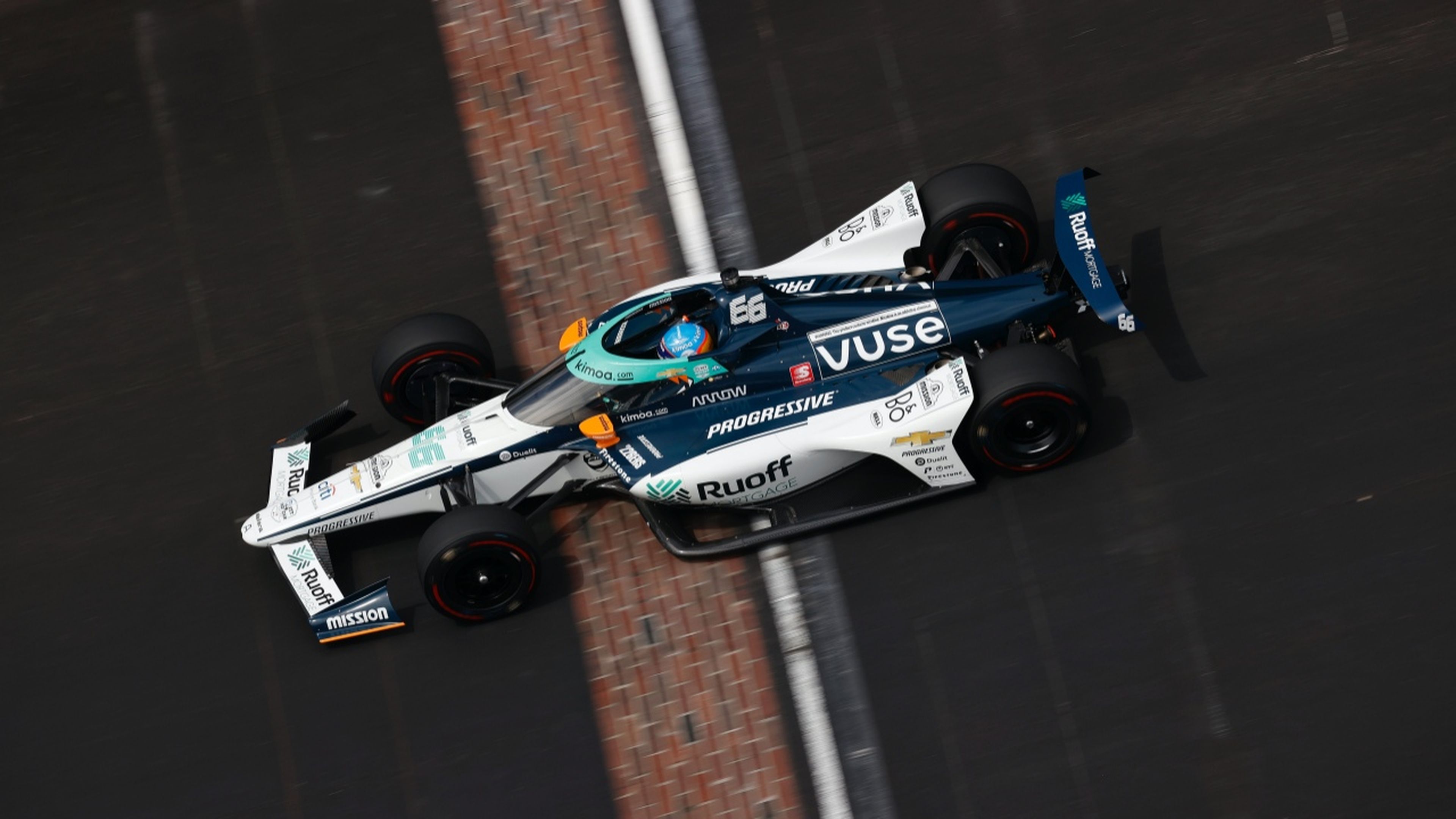 Alonso en la clasificación de la Indy