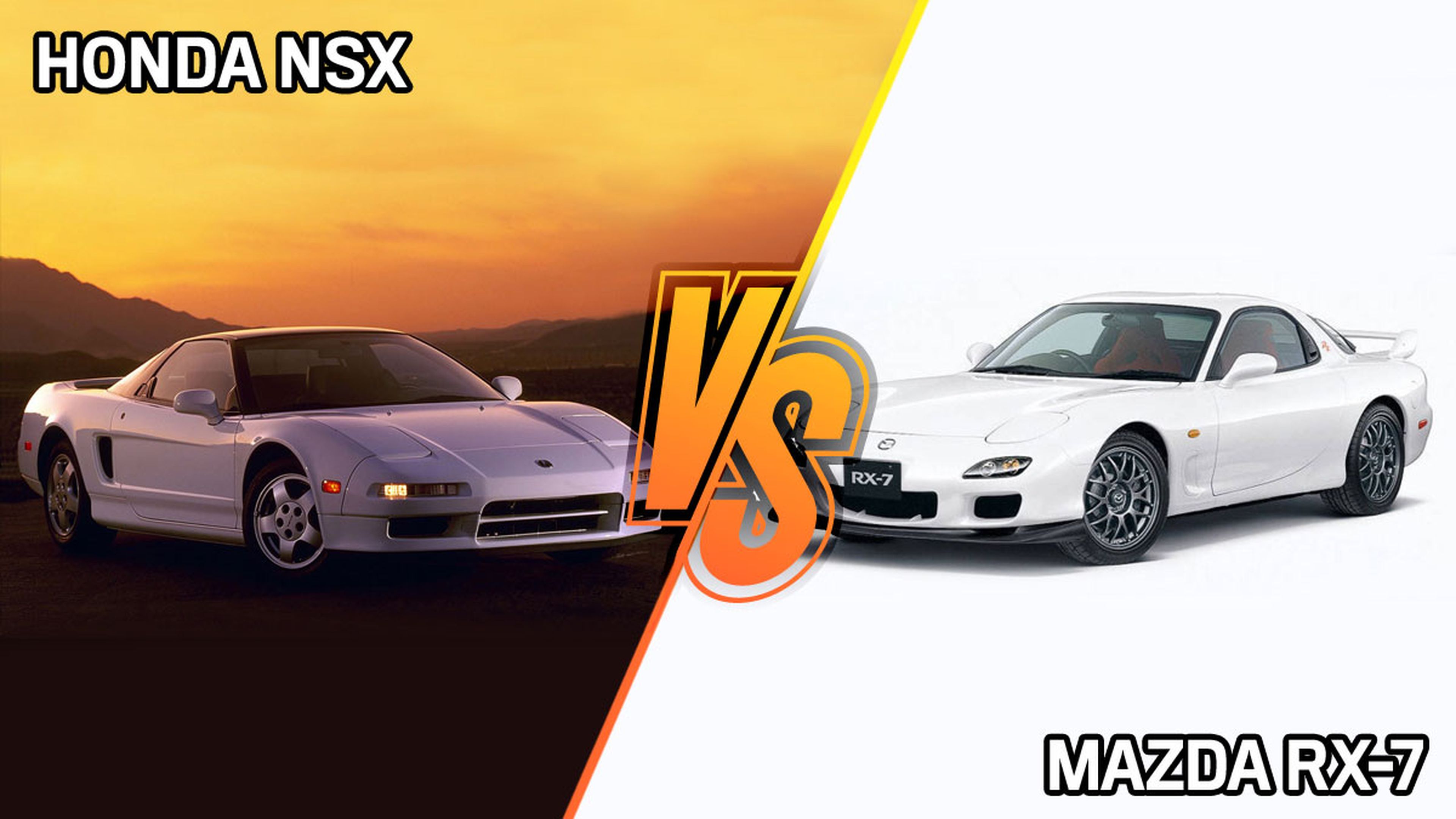 Mazda RX7 VS Honda NSX