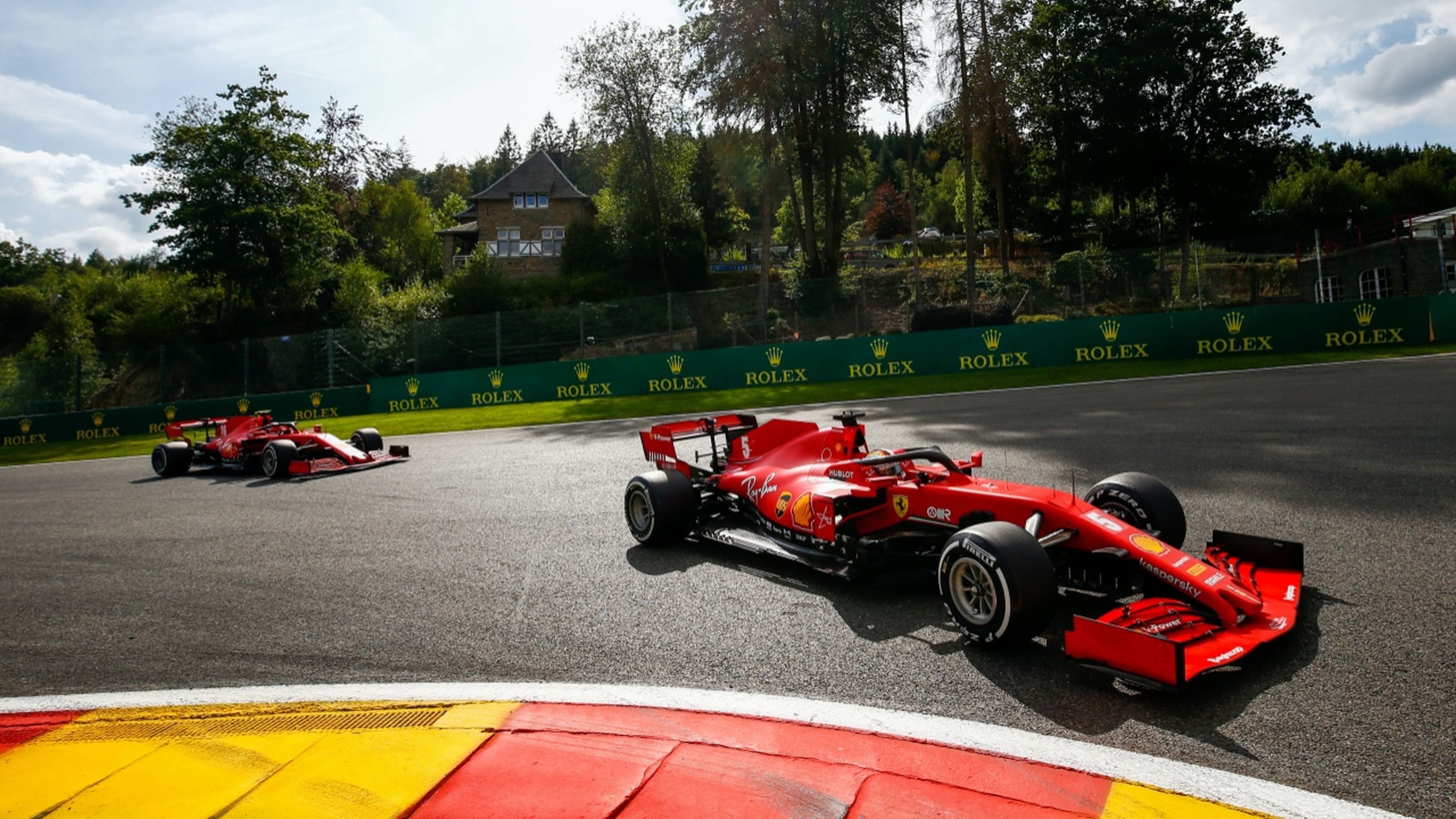 Sebastian Vettel en Spa