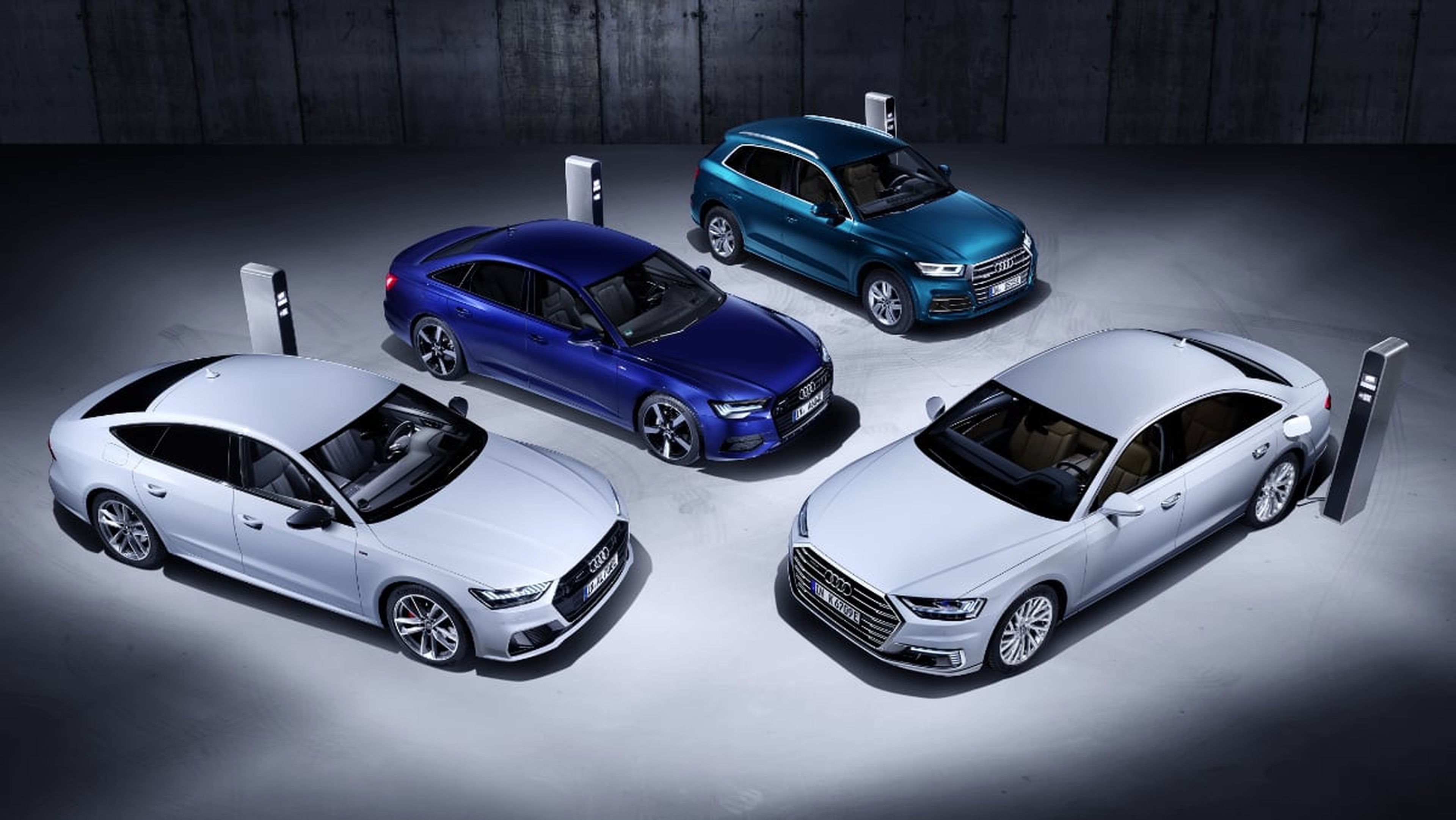 A los Audi A6, A7, A8, Q5 y Q7 TFSIe se incorporarán próximamente el Audi A3, Q3 y Q8