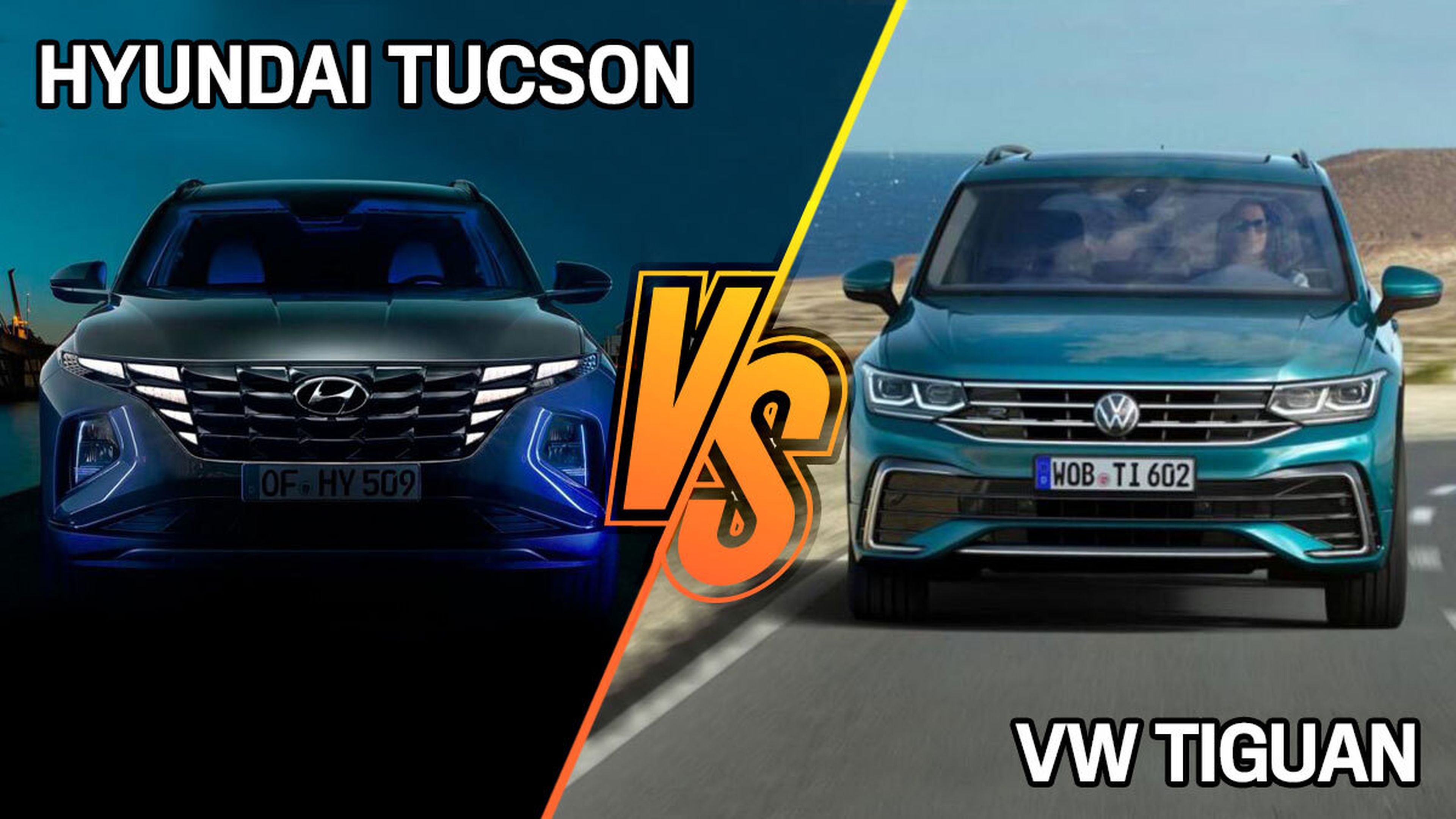 Hyundai Tucson 2021 o Volkswagen Tiguan, ¿cuál es mejor?