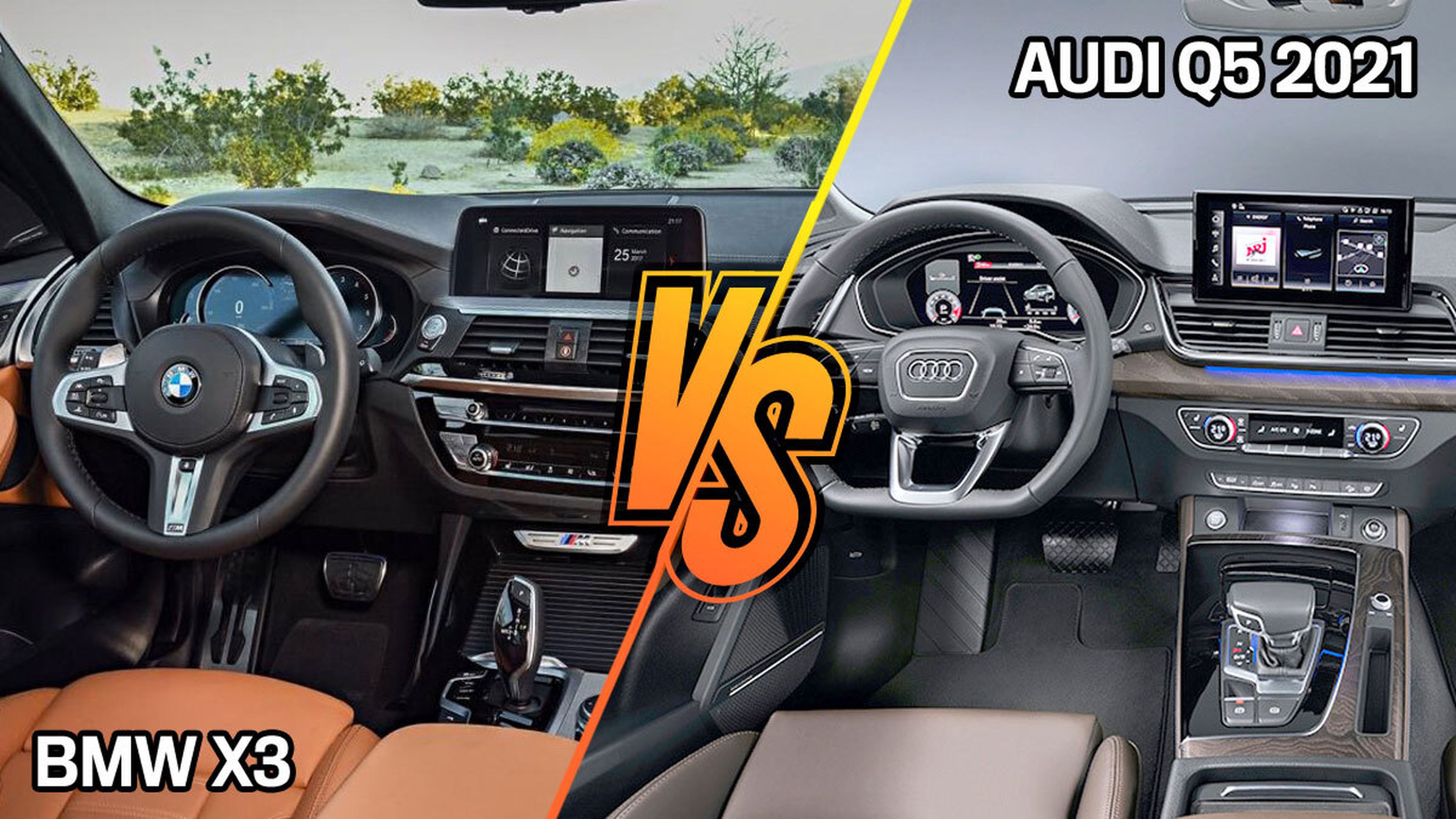 BMW X3 o Audi Q5 2021, ¿cuál tiene mejor interior?