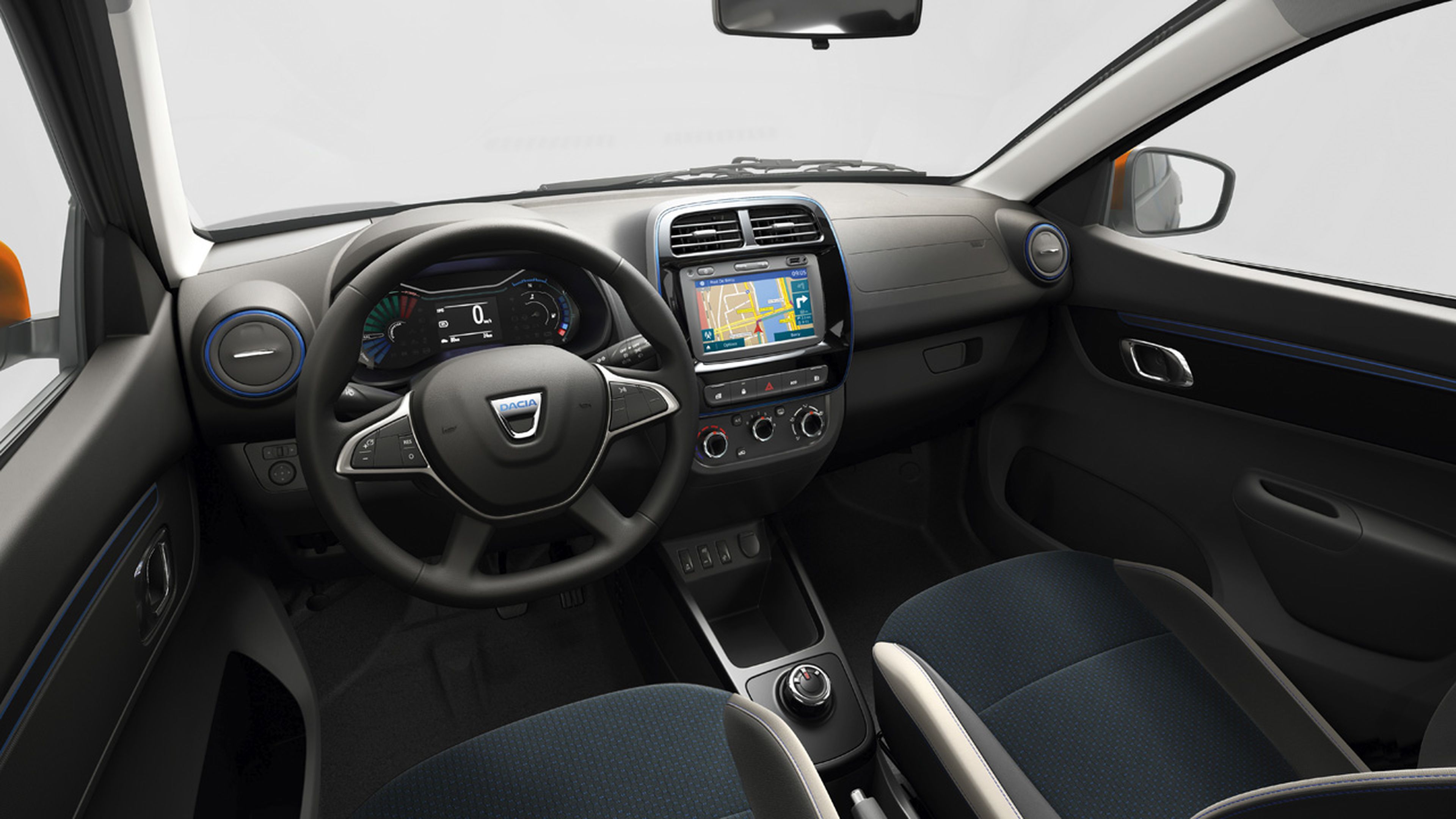 Interior del Dacia Spring 2021