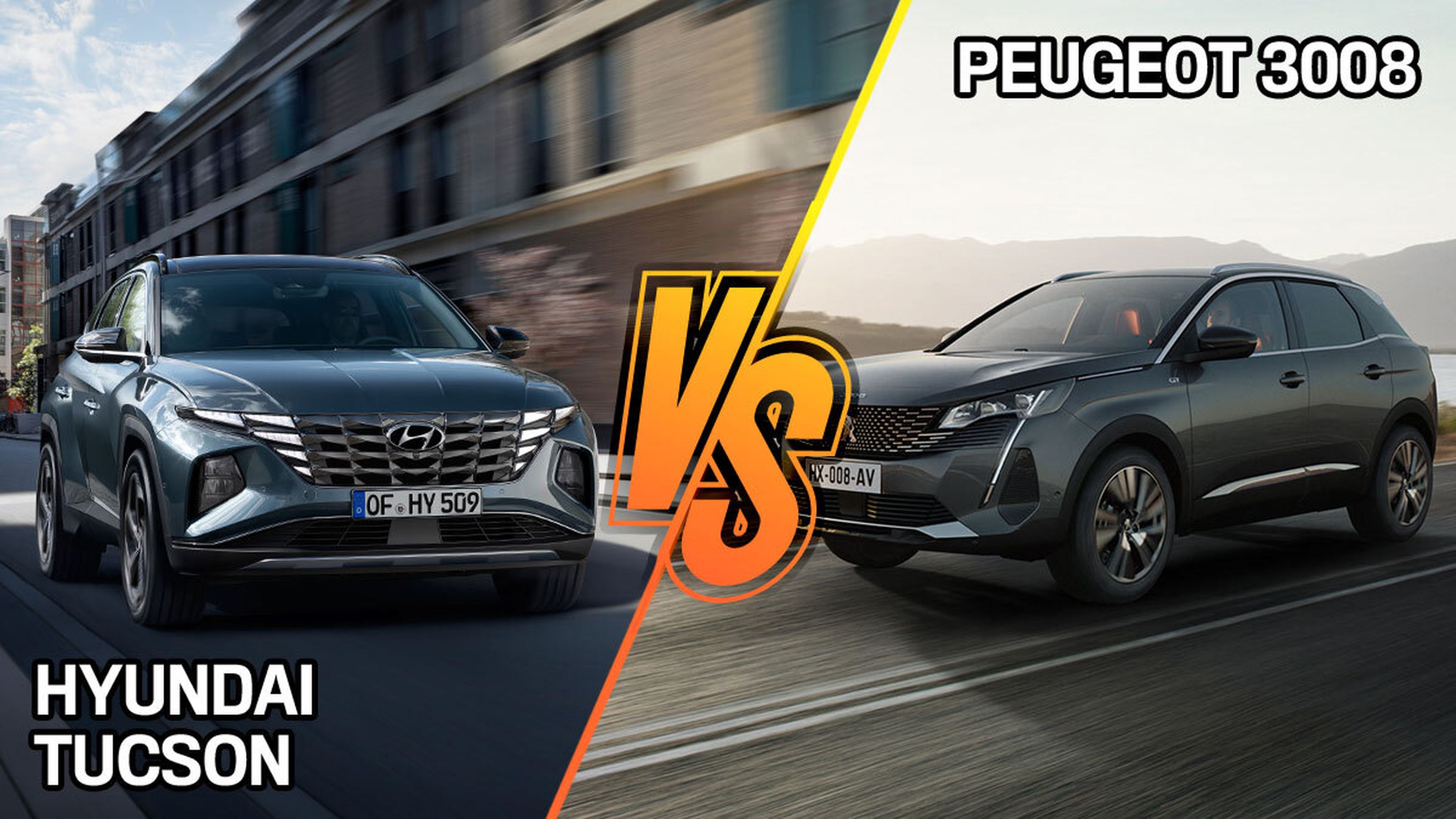 Peugeot 3008 o Hyundai Tucson. ¿Cuál tiene mejor interior?