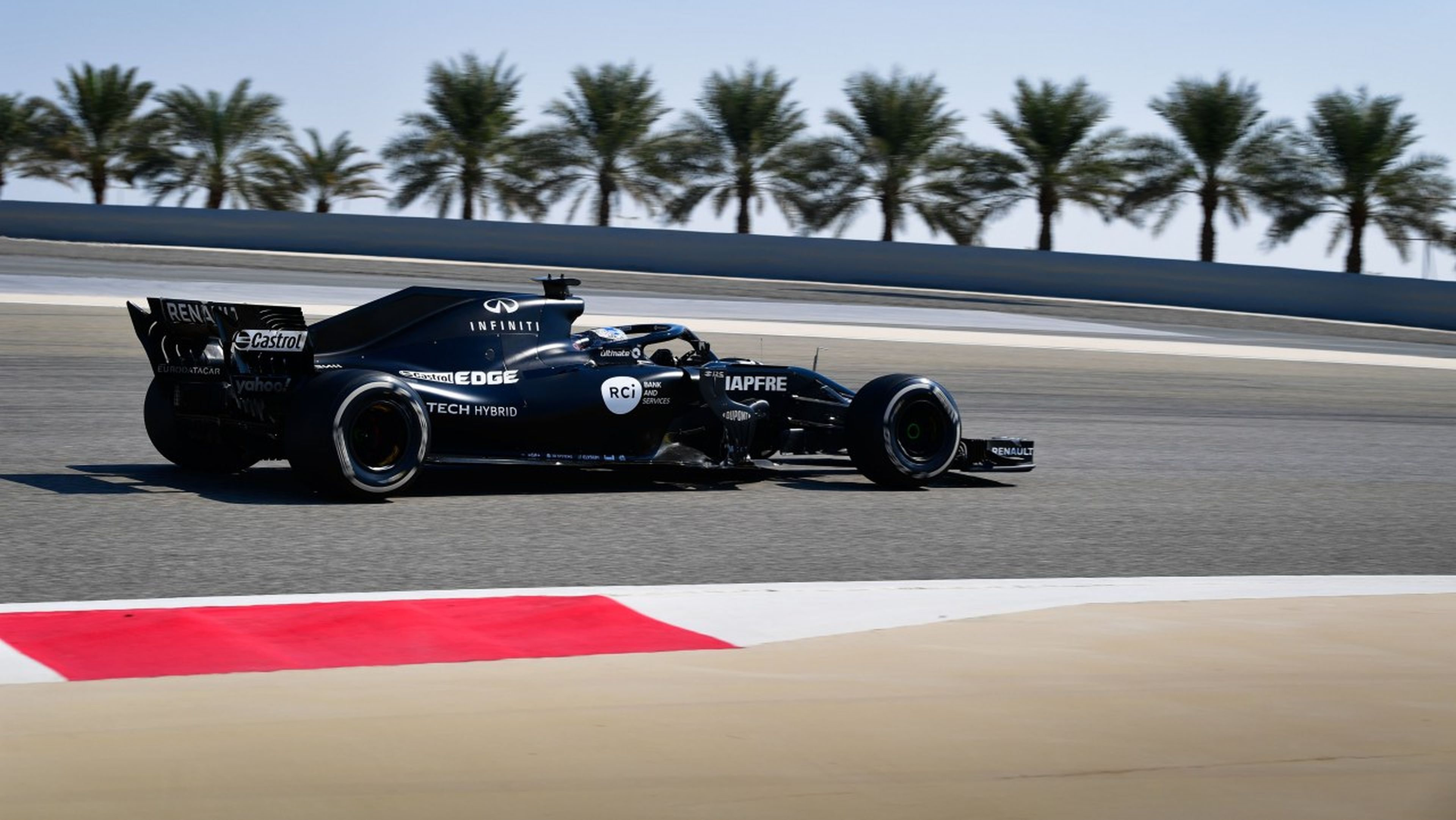Alonso en test con Renault 2018
